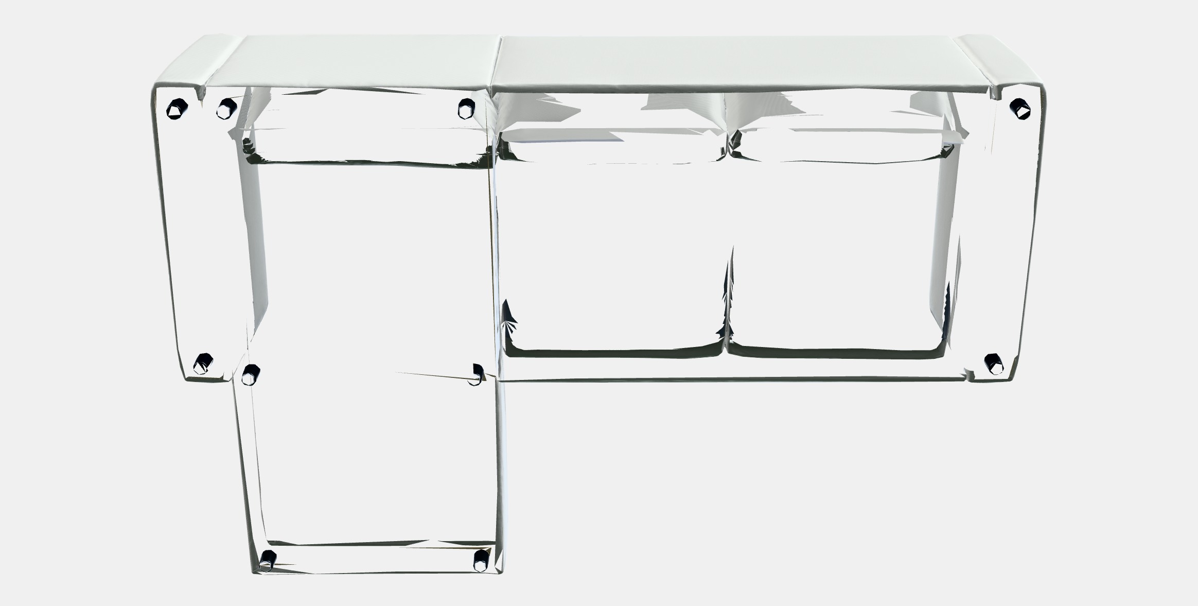 VIMLE 3-seat sofa with chaise longue 2 Low-poly 3D model_8