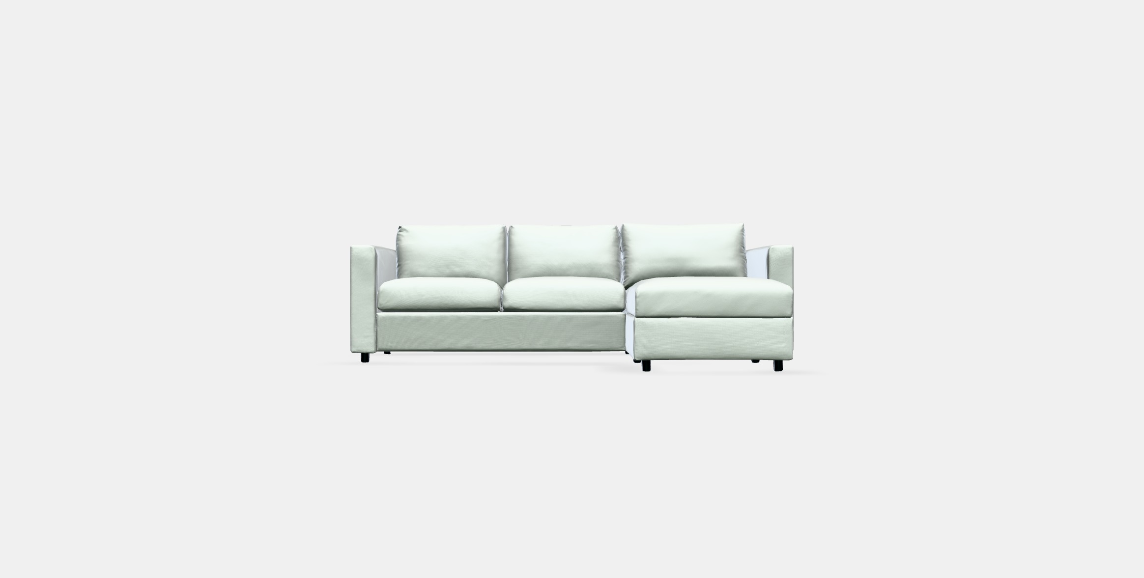 VIMLE 3-seat sofa with chaise longue 2 Low-poly 3D model_10