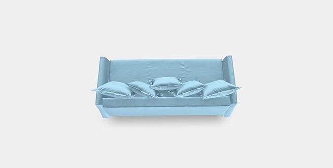 HOLMSUND 3-seater sofa bed 3D model 3