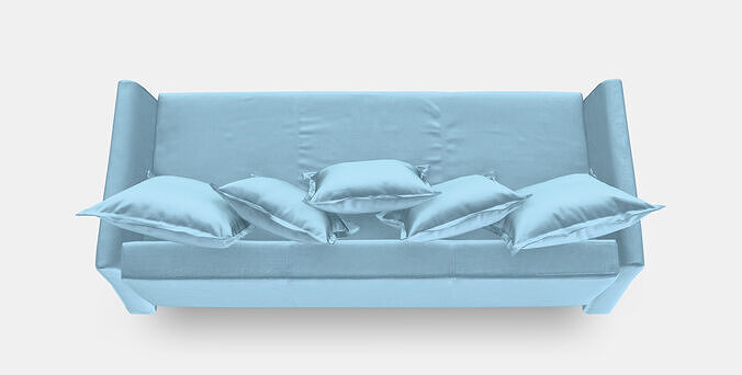 HOLMSUND 3-seater sofa bed 3D model 6