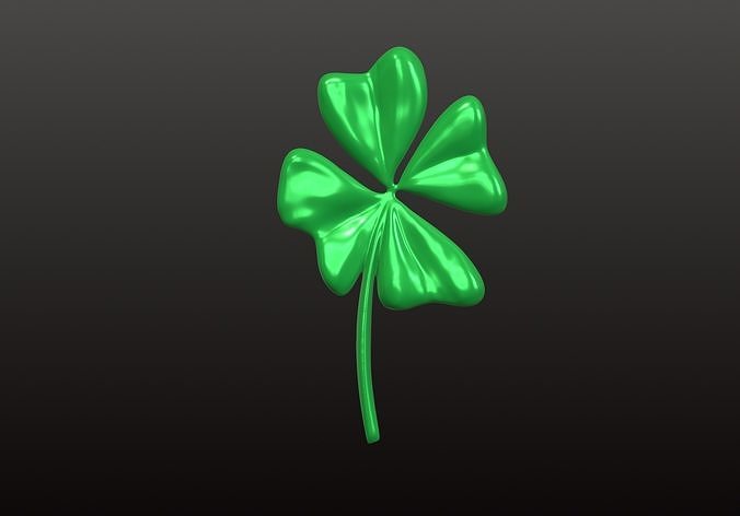 Four Leaf Clover STL Model for CNC and 3D Printing  Lucky Decor Free 3D print model