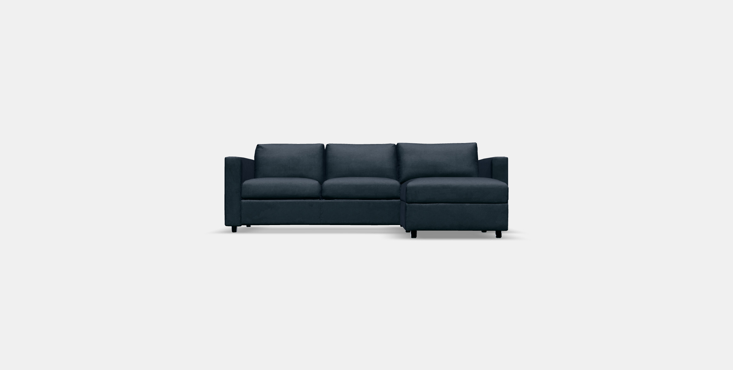 VIMLE 3-seat sofa with chaise longue 3 Low-poly 3D model_8