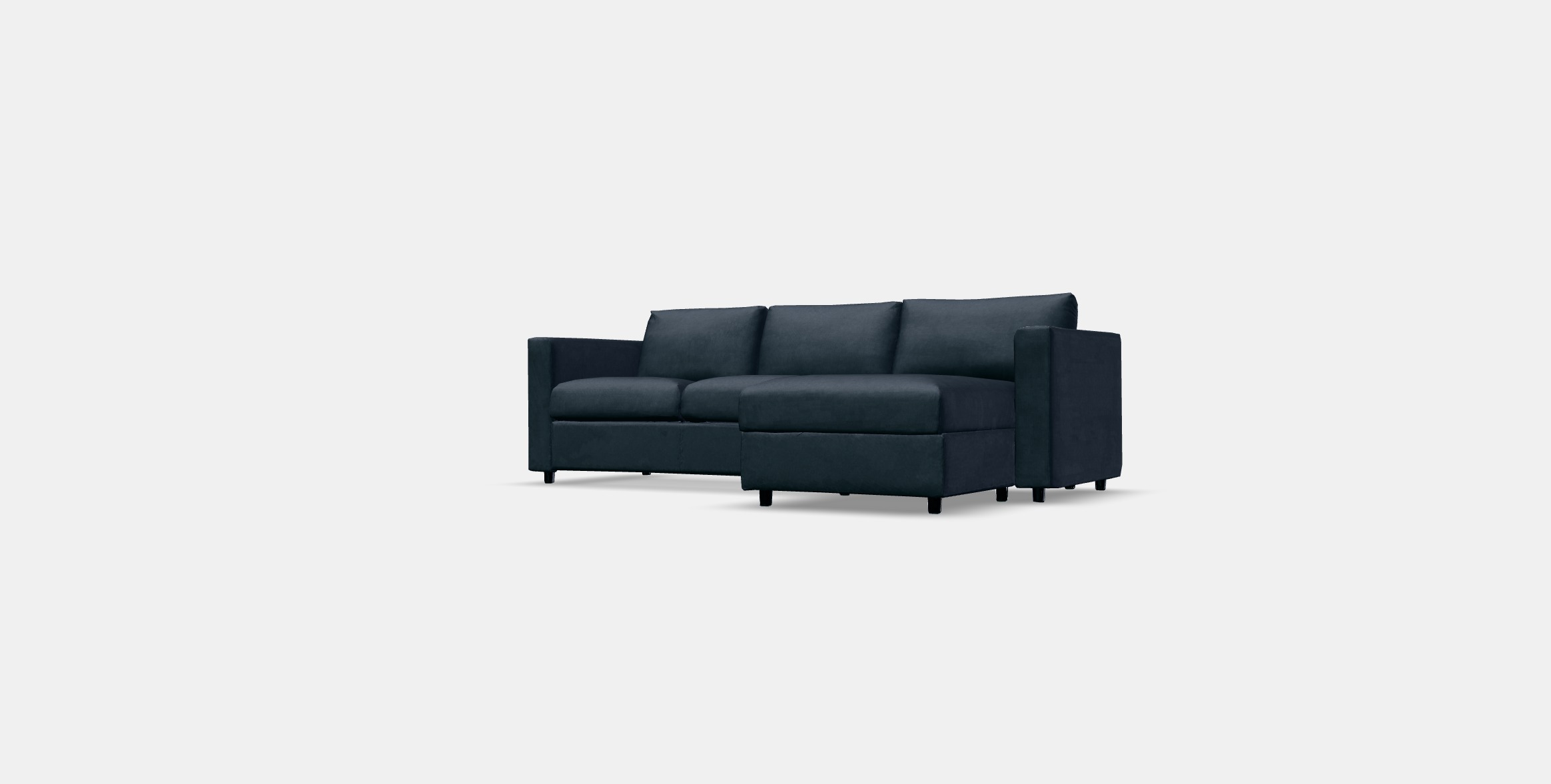 VIMLE 3-seat sofa with chaise longue 3 Low-poly 3D model_11