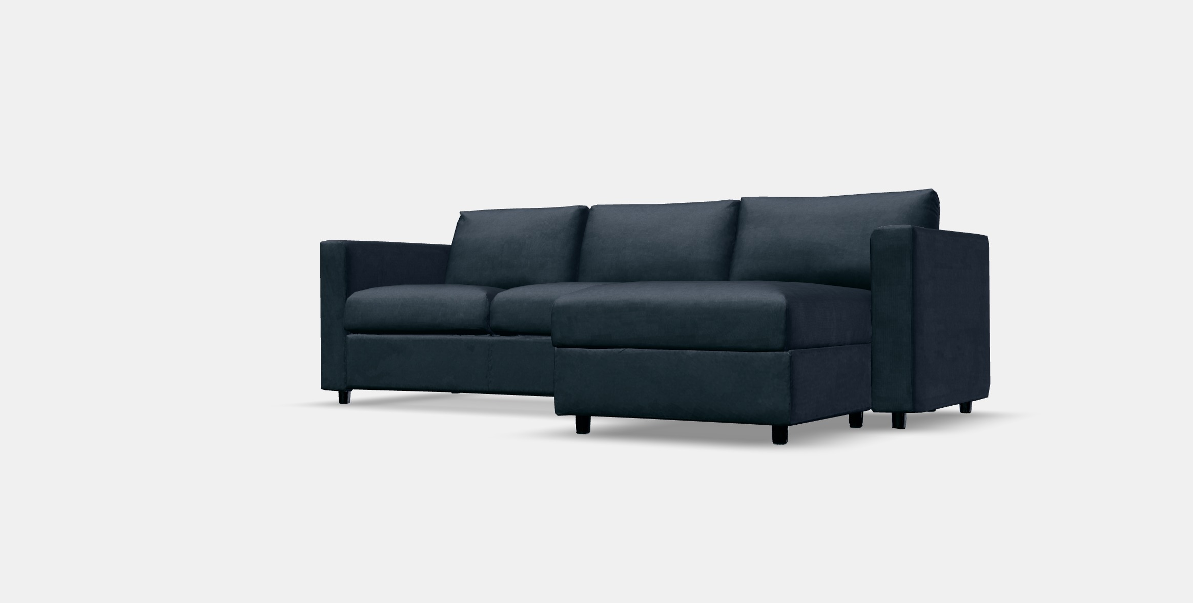 VIMLE 3-seat sofa with chaise longue 3 Low-poly 3D model_12