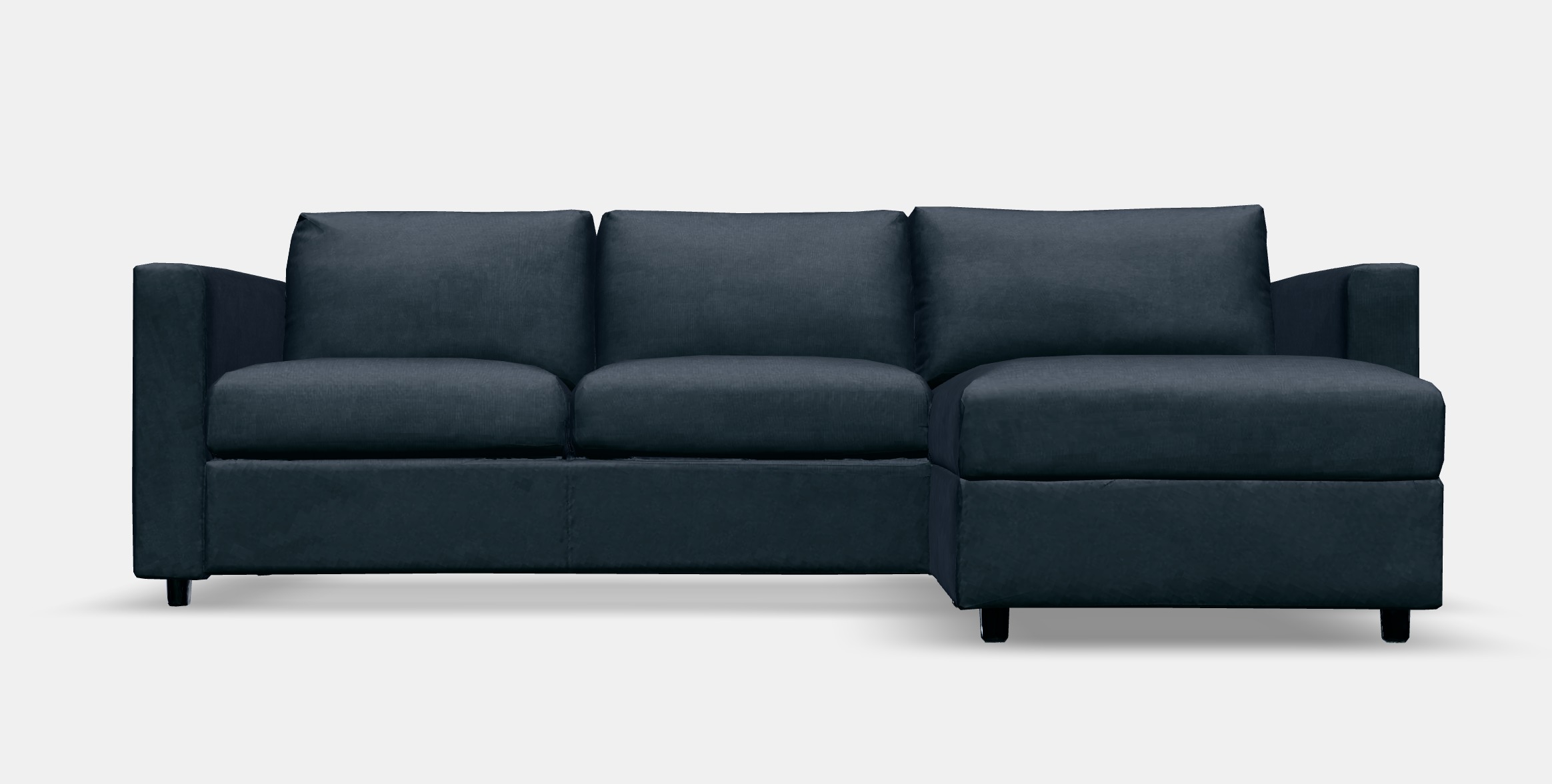 VIMLE 3-seat sofa with chaise longue 3 Low-poly 3D model_10