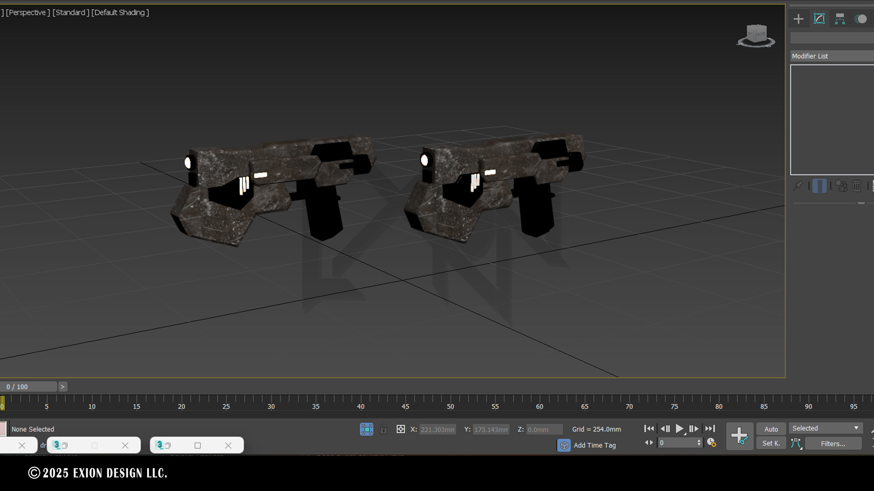 Gundam Dynames GN Beam Pistol - Game-Ready - 3D-Printable Low-poly 3D model_15