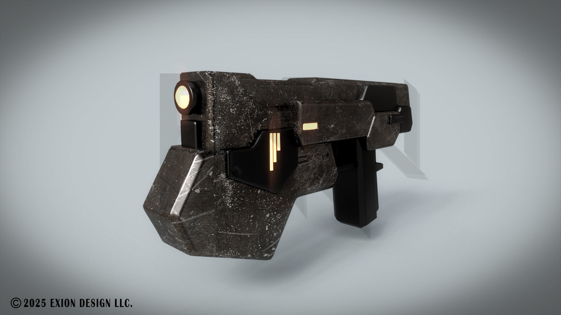 Gundam Dynames GN Beam Pistol - Game-Ready - 3D-Printable Low-poly 3D model_4