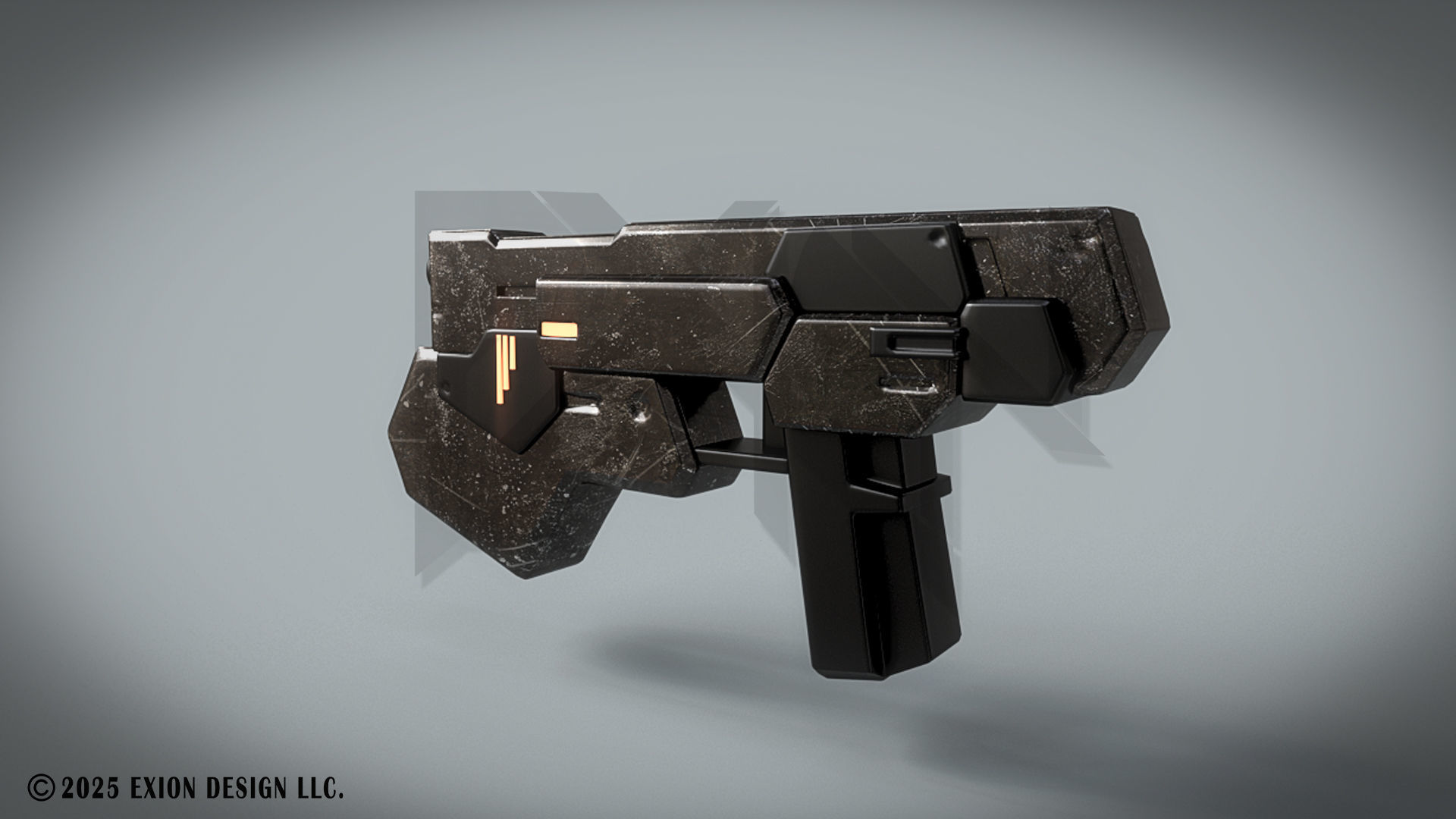 Gundam Dynames GN Beam Pistol - Game-Ready - 3D-Printable Low-poly 3D model_10