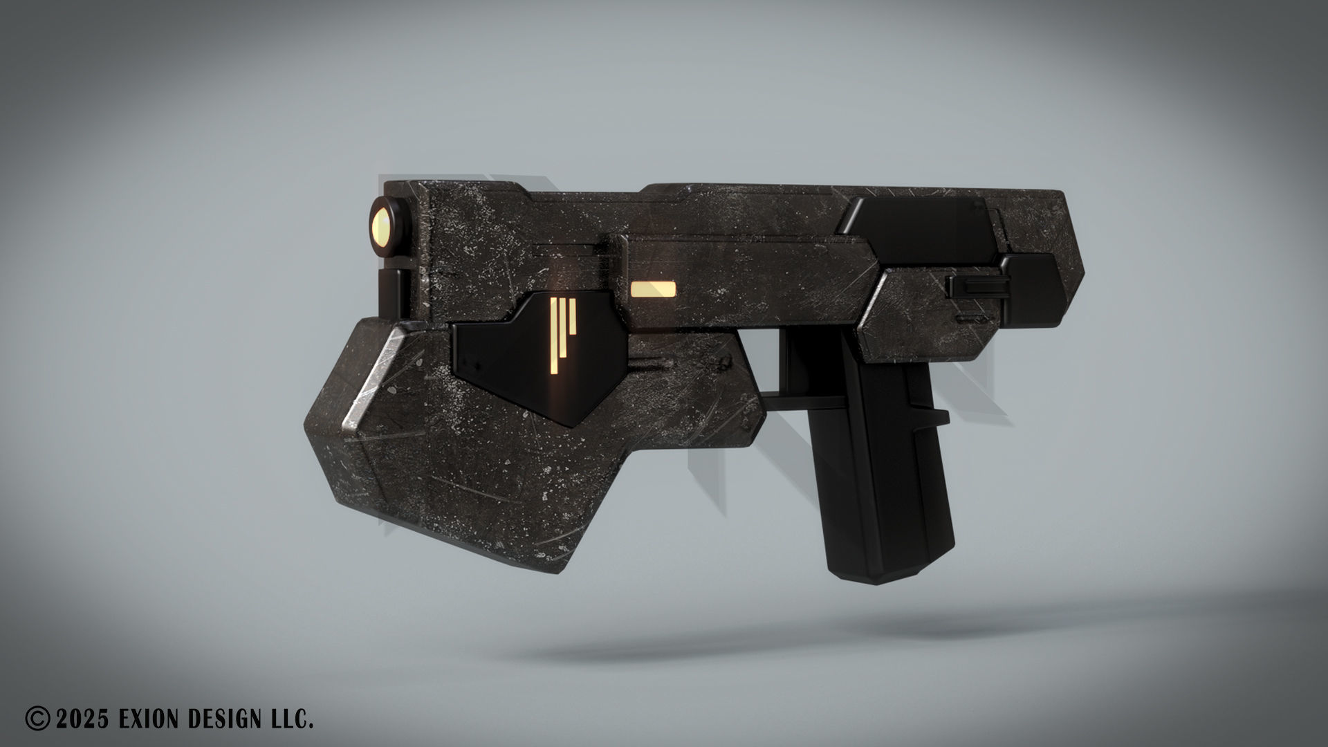 Gundam Dynames GN Beam Pistol - Game-Ready - 3D-Printable Low-poly 3D model_1