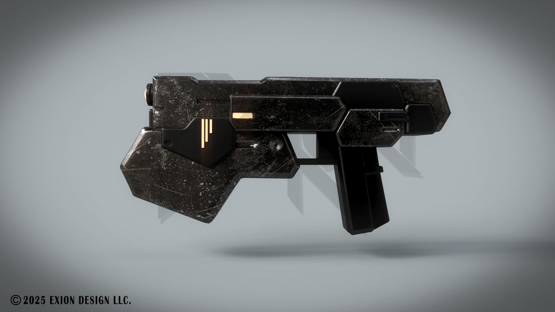 Gundam Dynames GN Beam Pistol - Game-Ready - 3D-Printable Low-poly 3D model_7