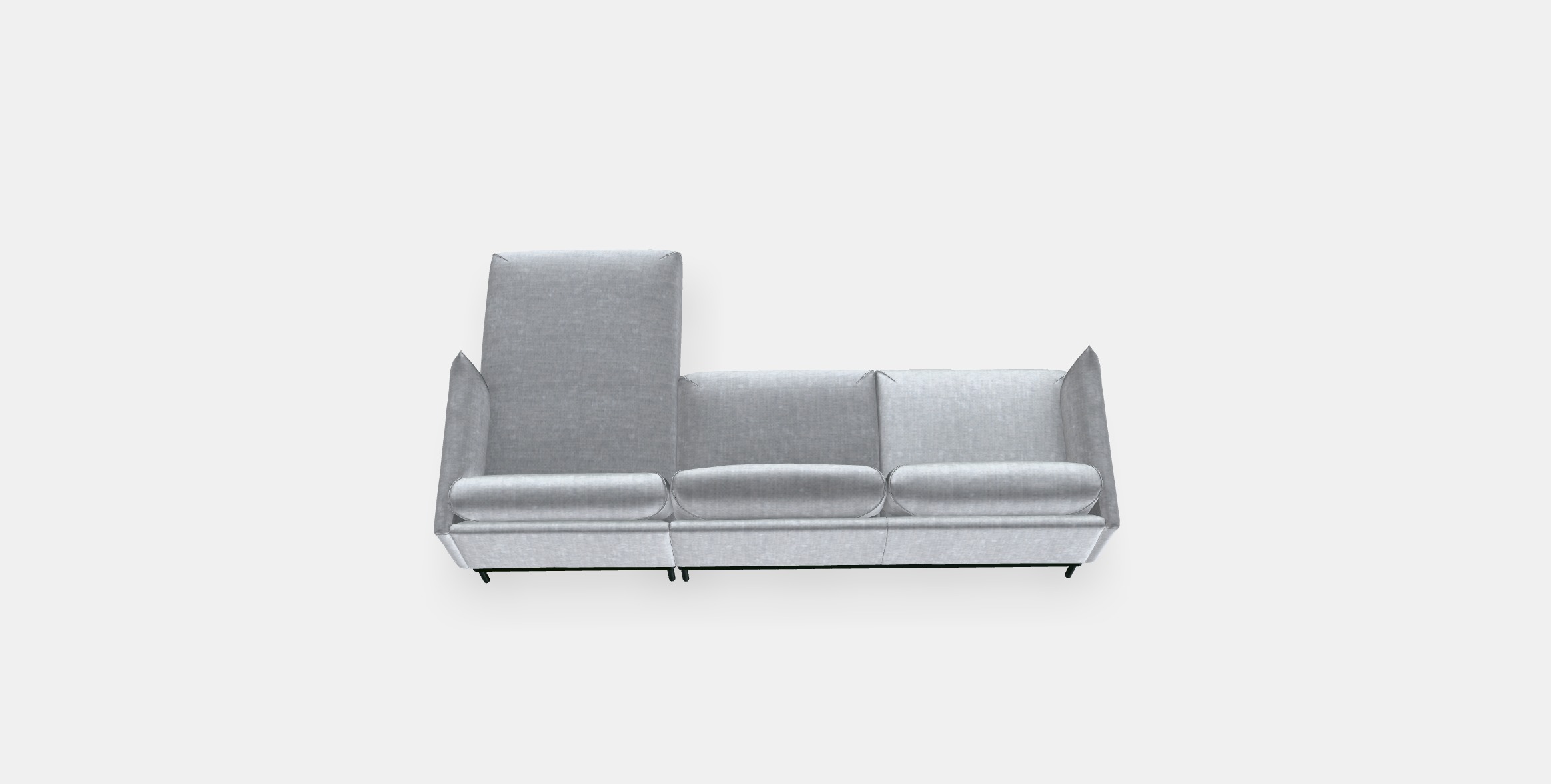 APPLARYD 3-seat sofa with chaise longue 3D model_2