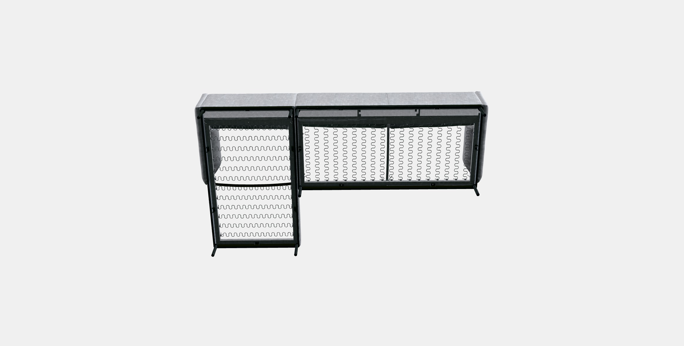 APPLARYD 3-seat sofa with chaise longue 3D model_7