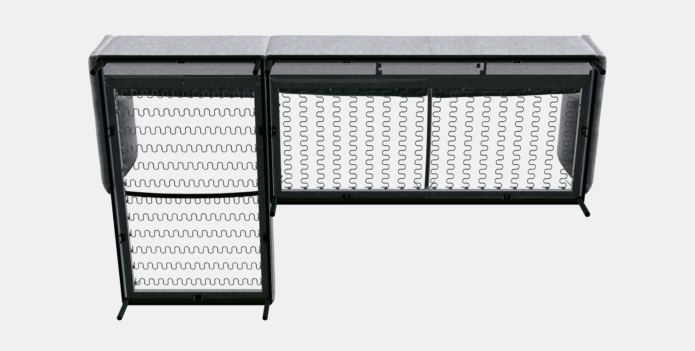 APPLARYD 3-seat sofa with chaise longue 3D model_10