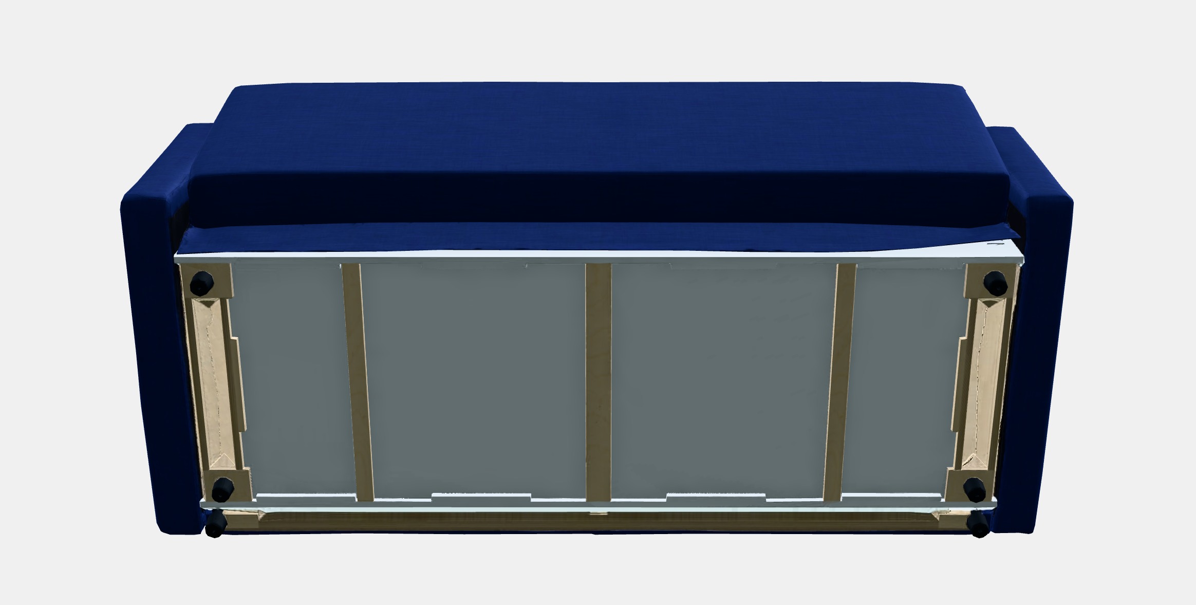 FRIHETEN 3-seat sofa-bed Low-poly 3D model_7