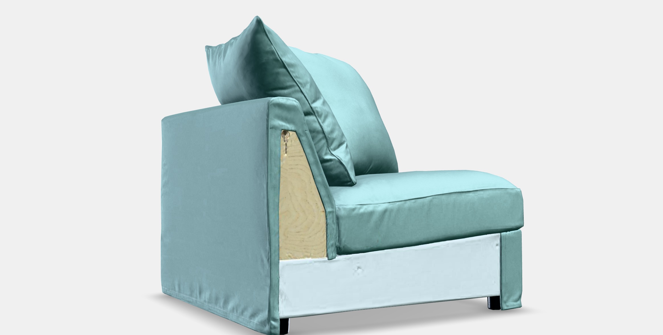 GRONLID Cover for corner section Low-poly 3D model_9