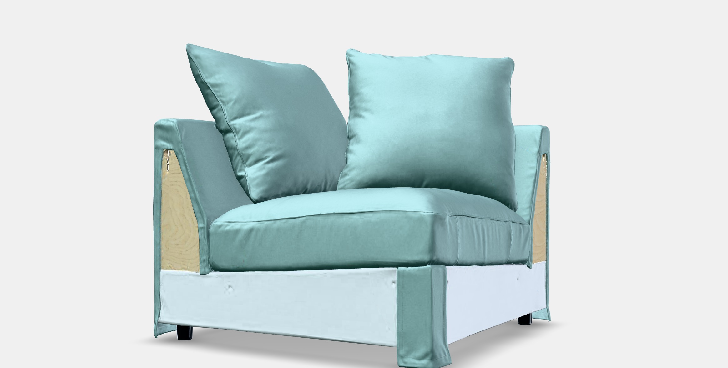 GRONLID Cover for corner section Low-poly 3D model_13