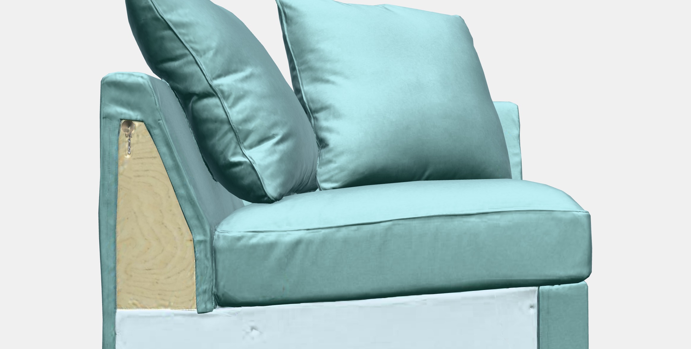 GRONLID Cover for corner section Low-poly 3D model_11