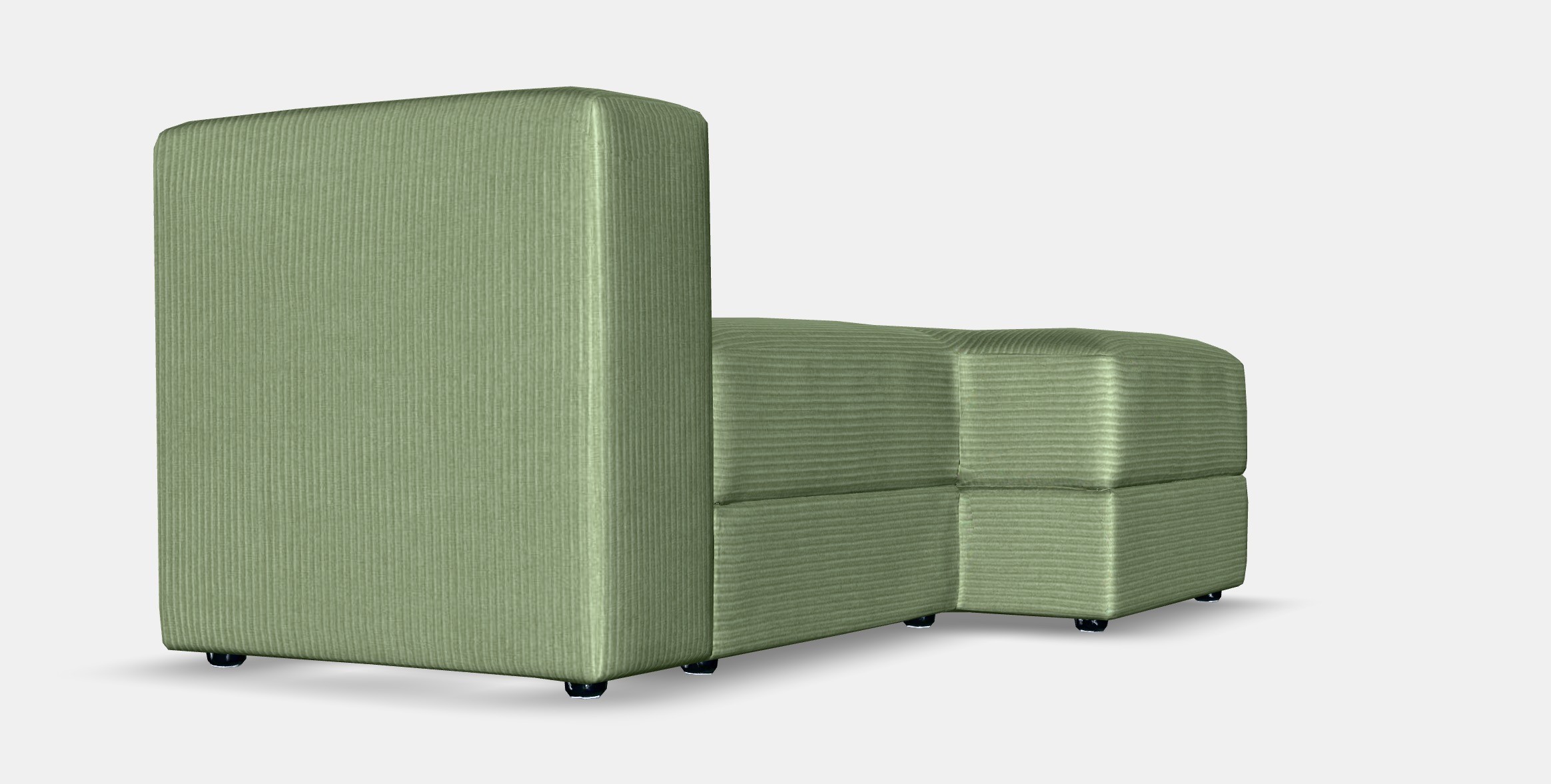 JATTEBO Cover chaise longue module left Low-poly 3D model_7