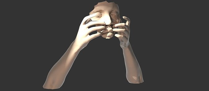 Art Mask sculpture 2 3D model