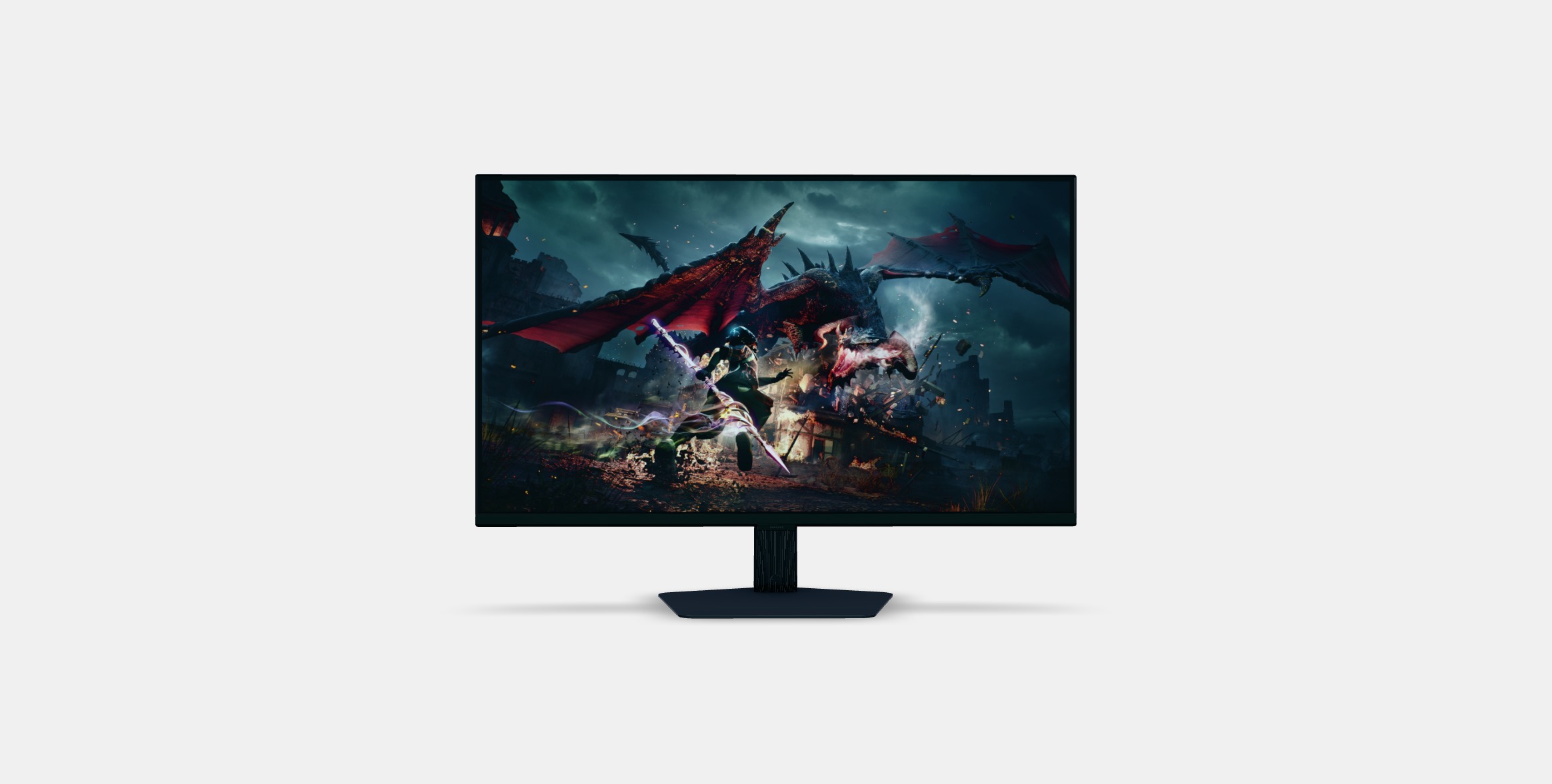 32 Inch Odyssey G5 G50D QHD 180Hz Gaming Monitor 3D model_8
