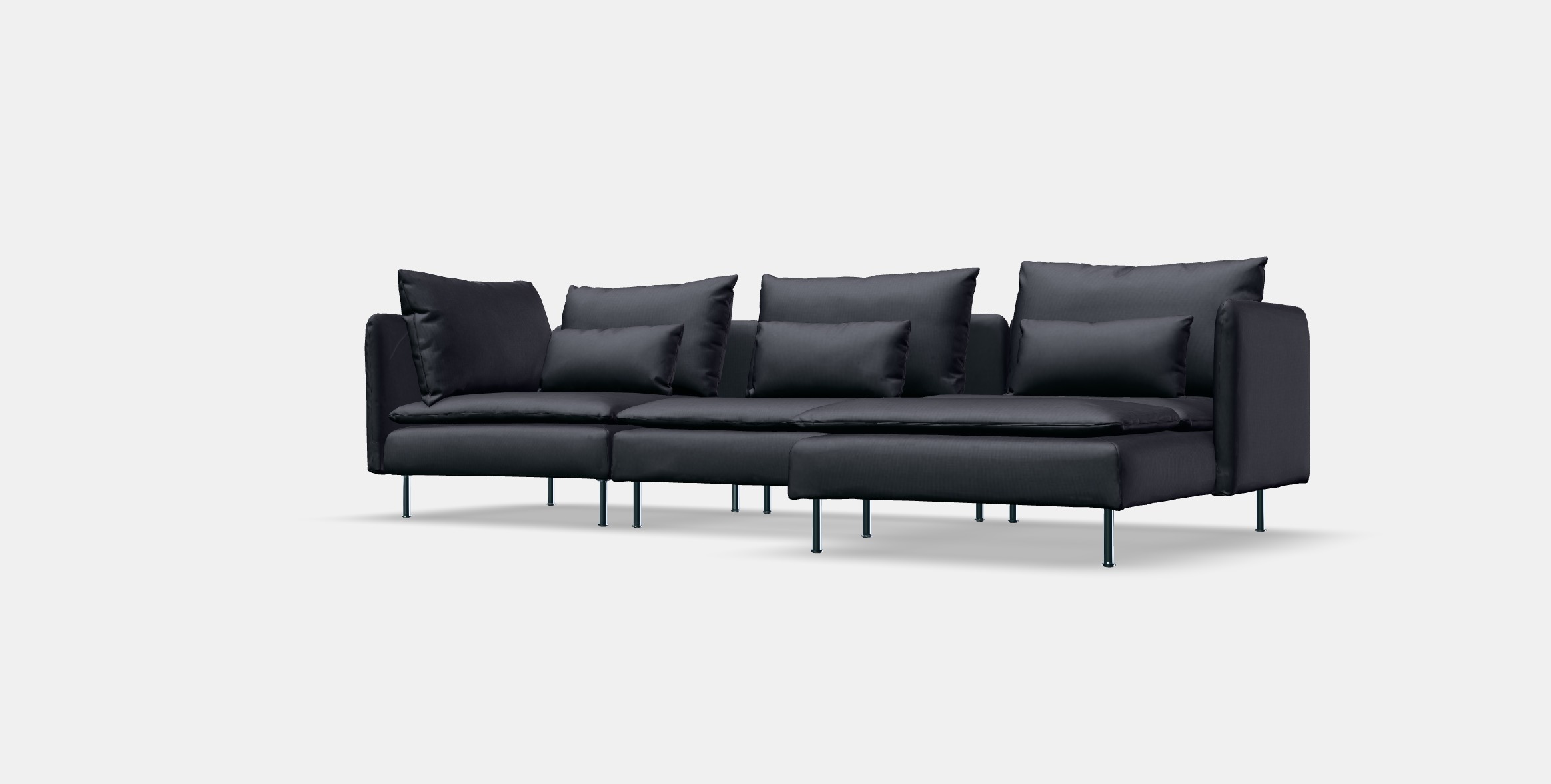 SODERHAMN 4-seat sofa with chaise longue 3D model_12