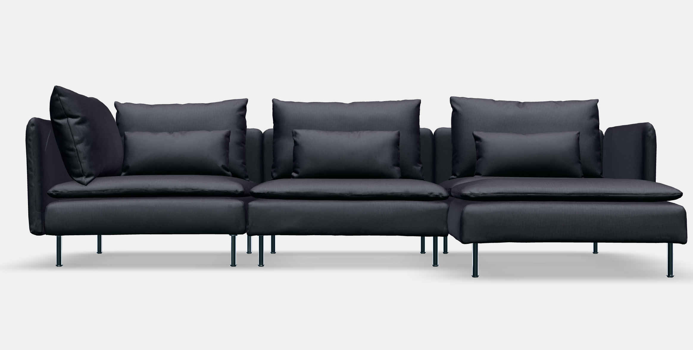 SODERHAMN 4-seat sofa with chaise longue 3D model_13