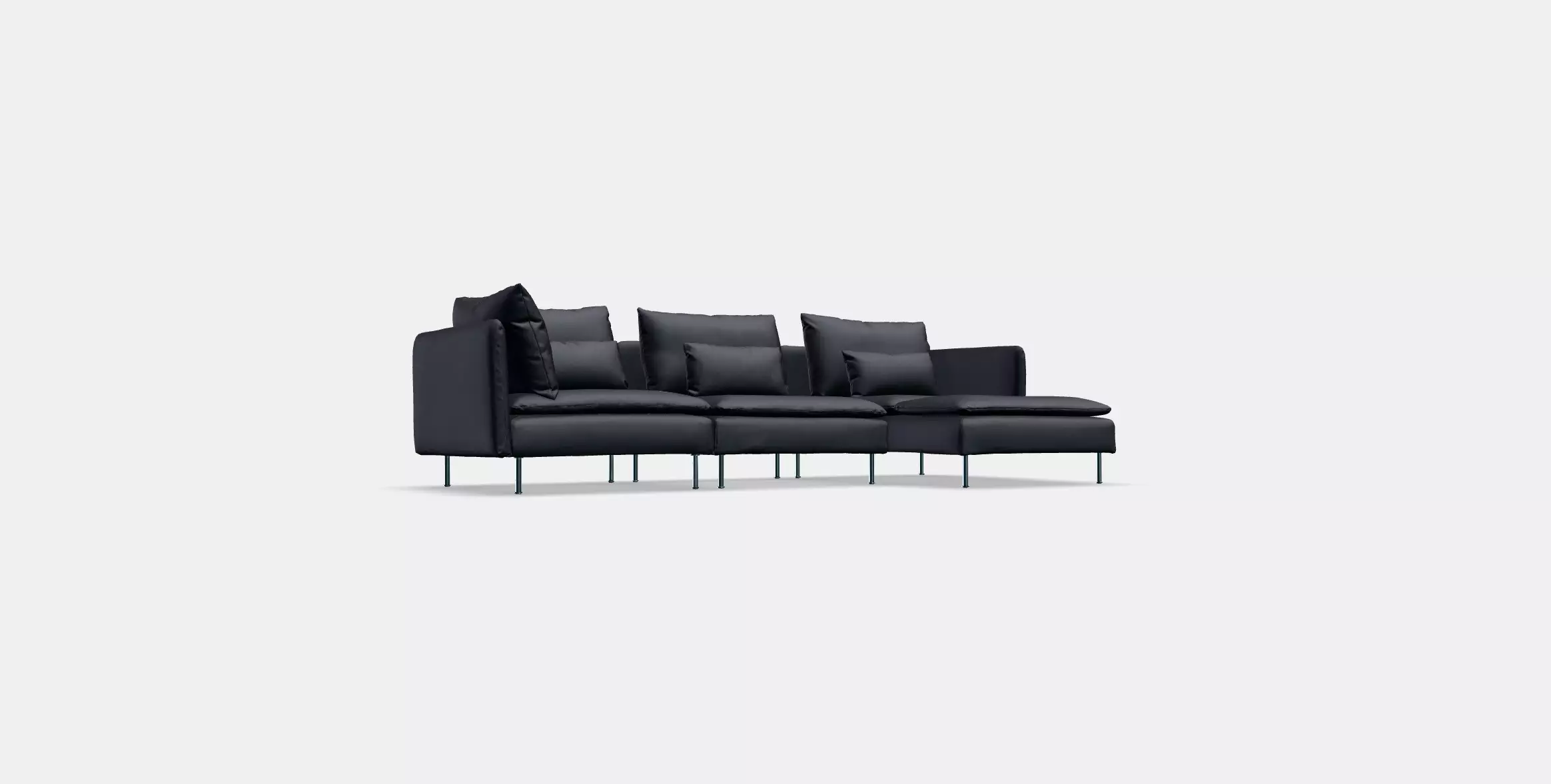 SODERHAMN 4-seat sofa with chaise longue 3D model_0