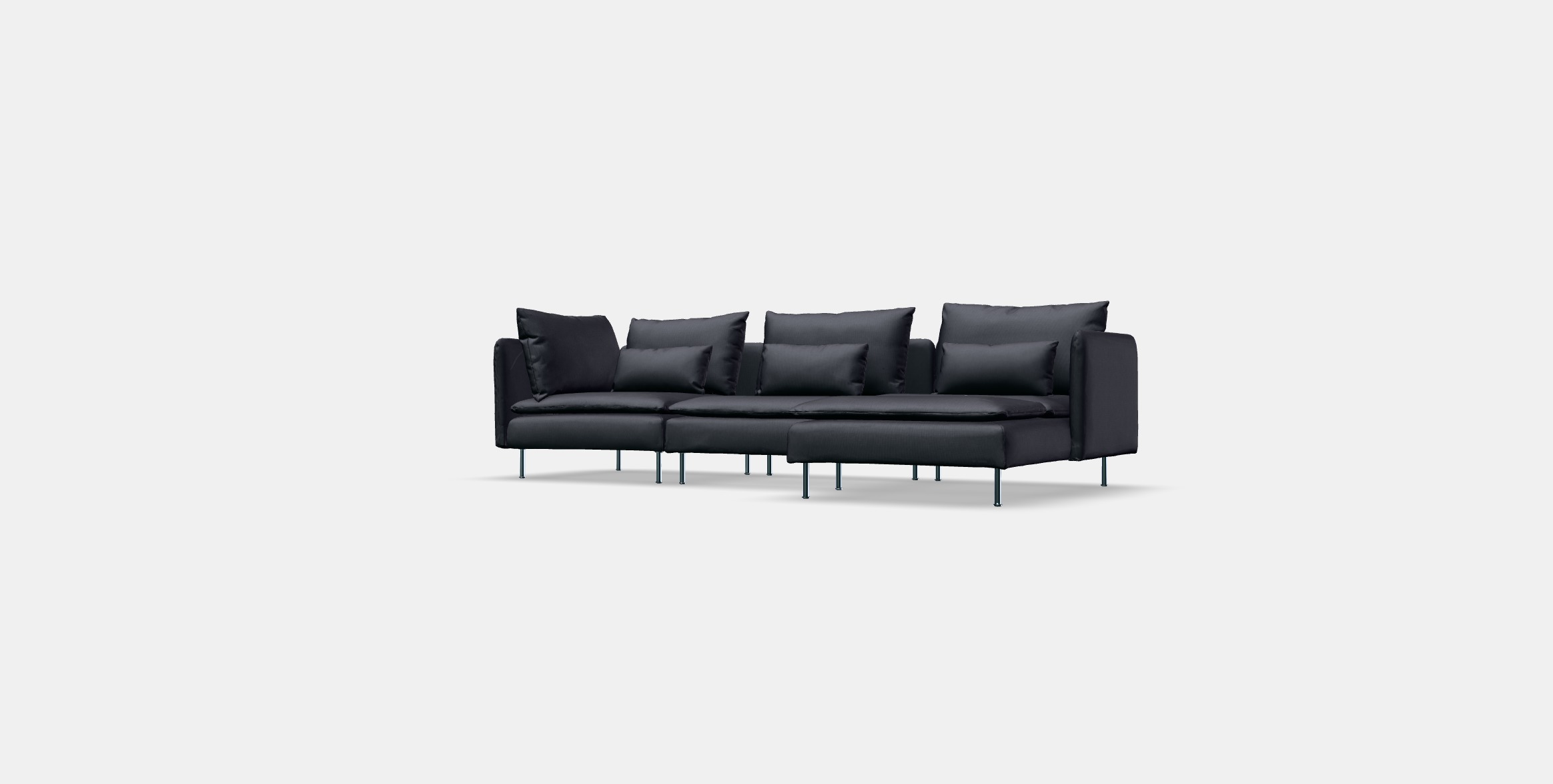 SODERHAMN 4-seat sofa with chaise longue 3D model_11