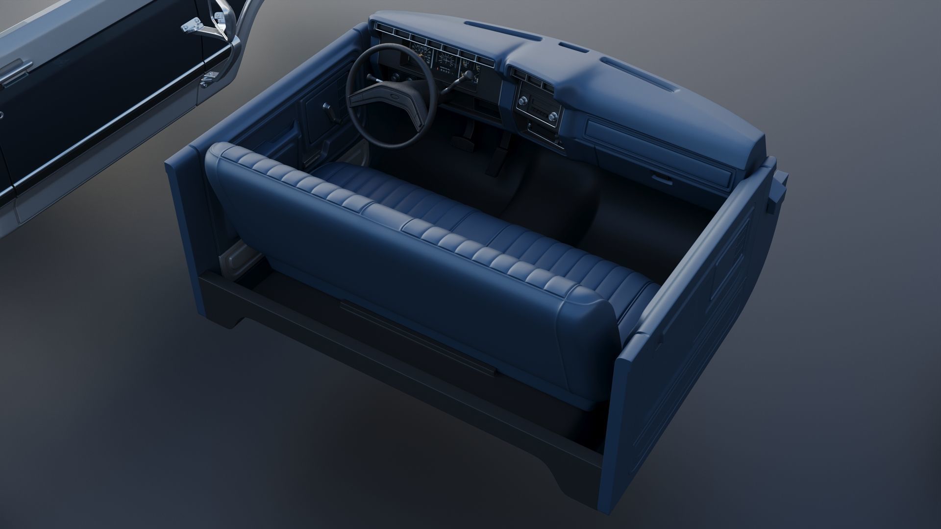 Pickup Truck F-150 1980 3D print model_25