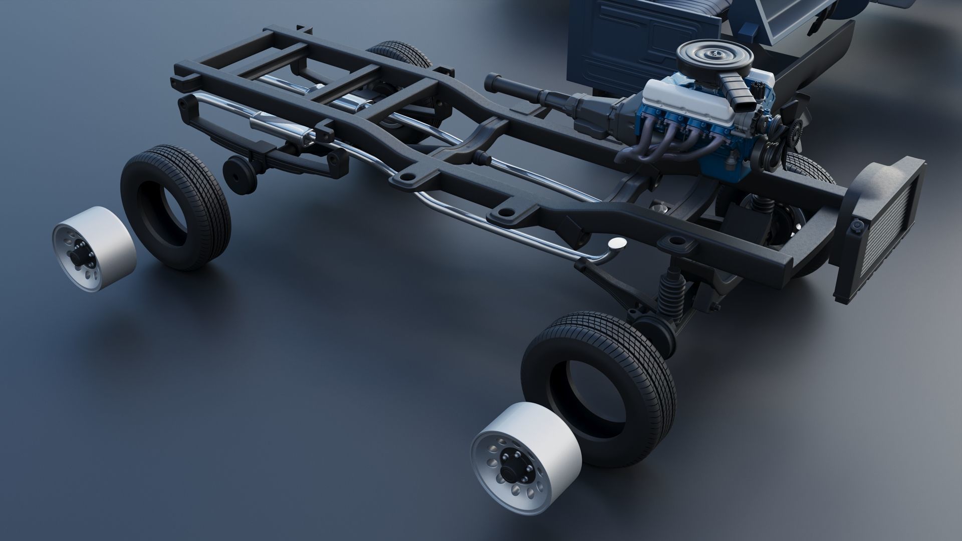 Pickup Truck F-150 1980 3D print model_29