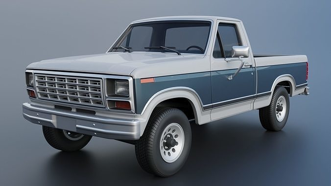 Pickup Truck F-150 1980  3D print model 3