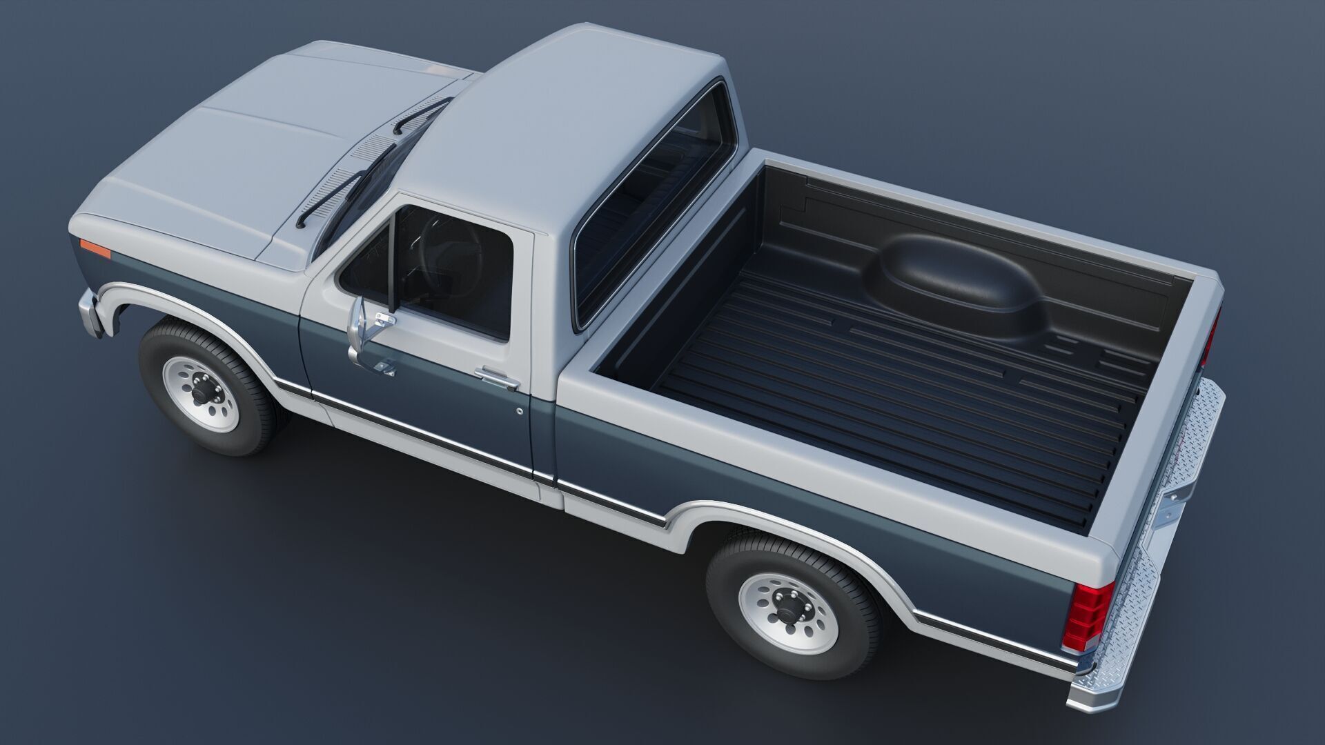 Pickup Truck F-150 1980 3D print model_5