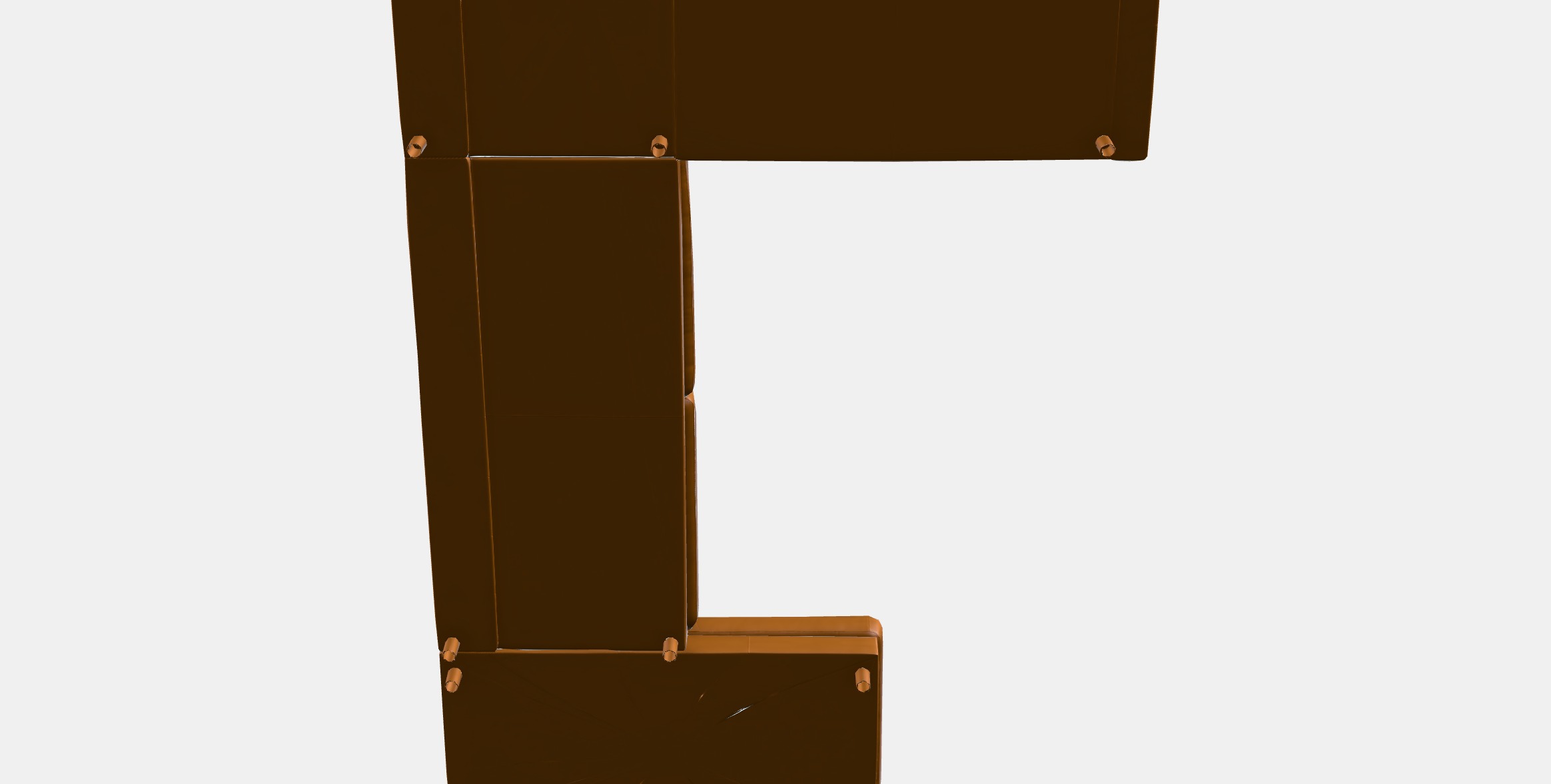 LANDSKRONA Corner sofa 6-seat Low-poly 3D model_7