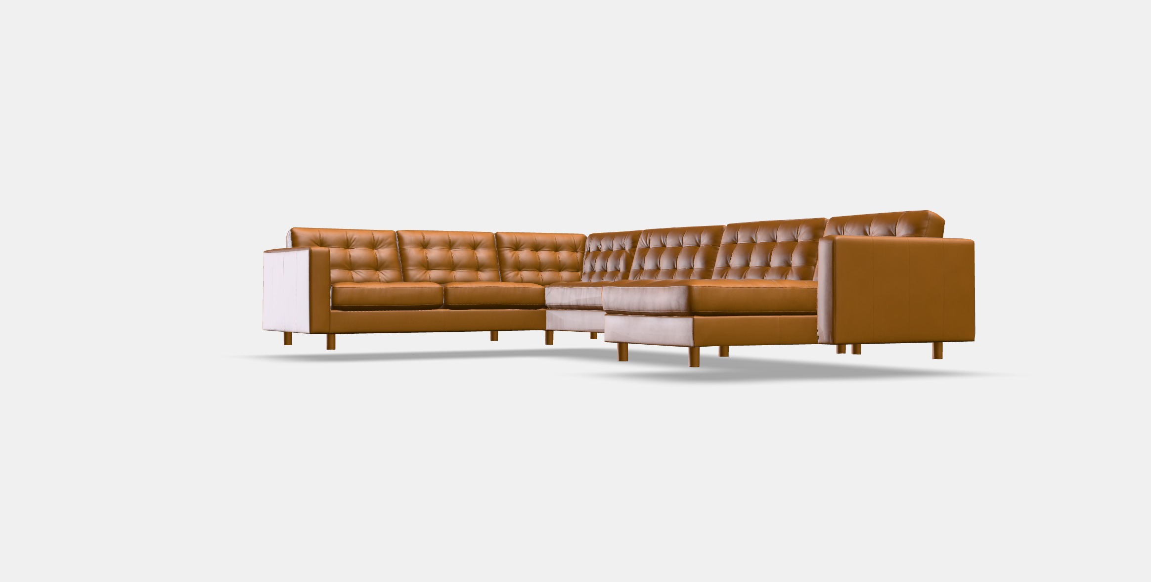 LANDSKRONA Corner sofa 6-seat Low-poly 3D model_12