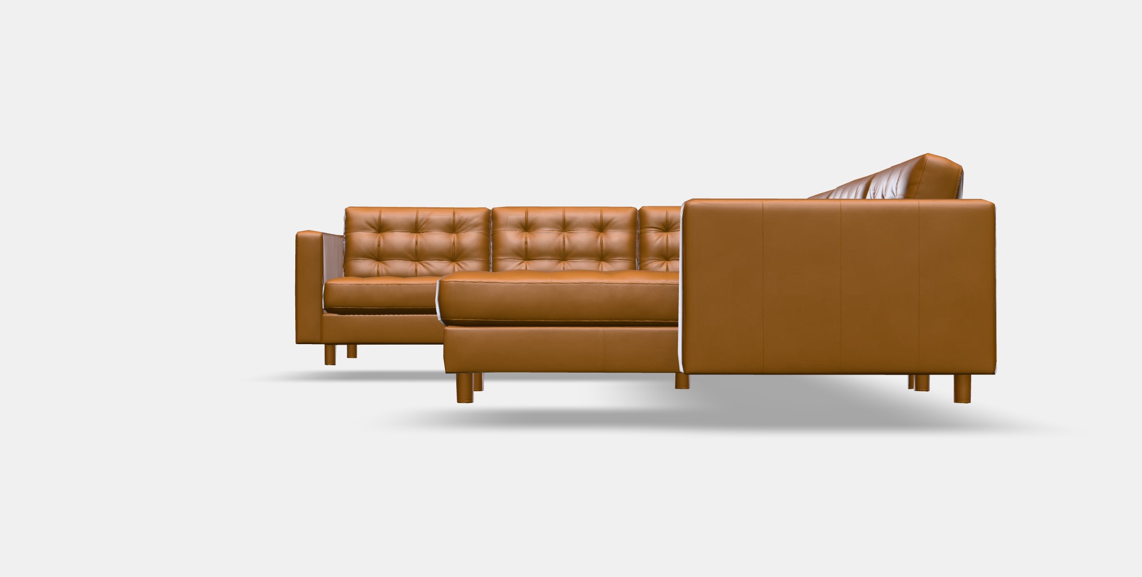 LANDSKRONA Corner sofa 6-seat Low-poly 3D model_10