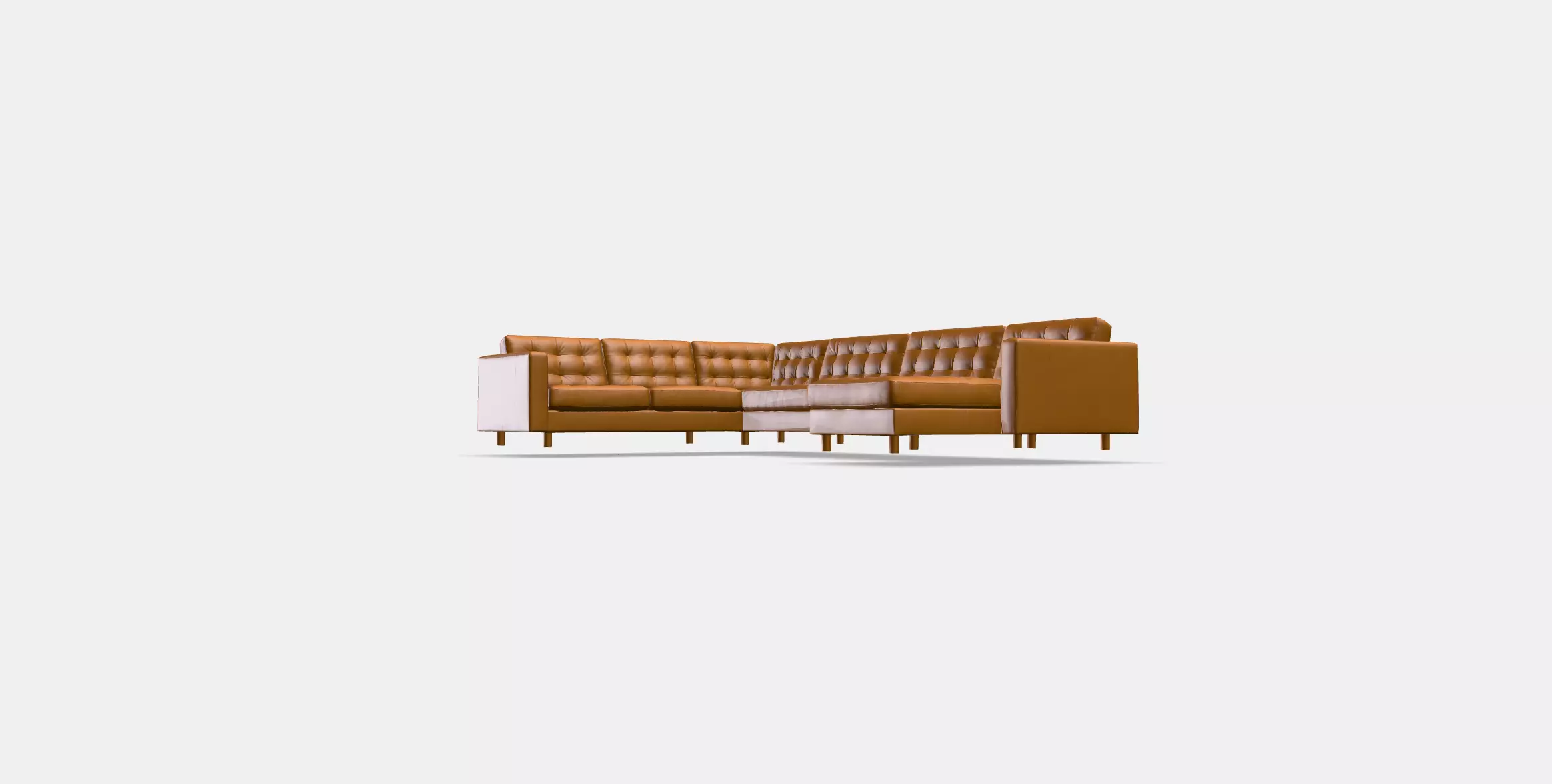 LANDSKRONA Corner sofa 6-seat Low-poly 3D model_0
