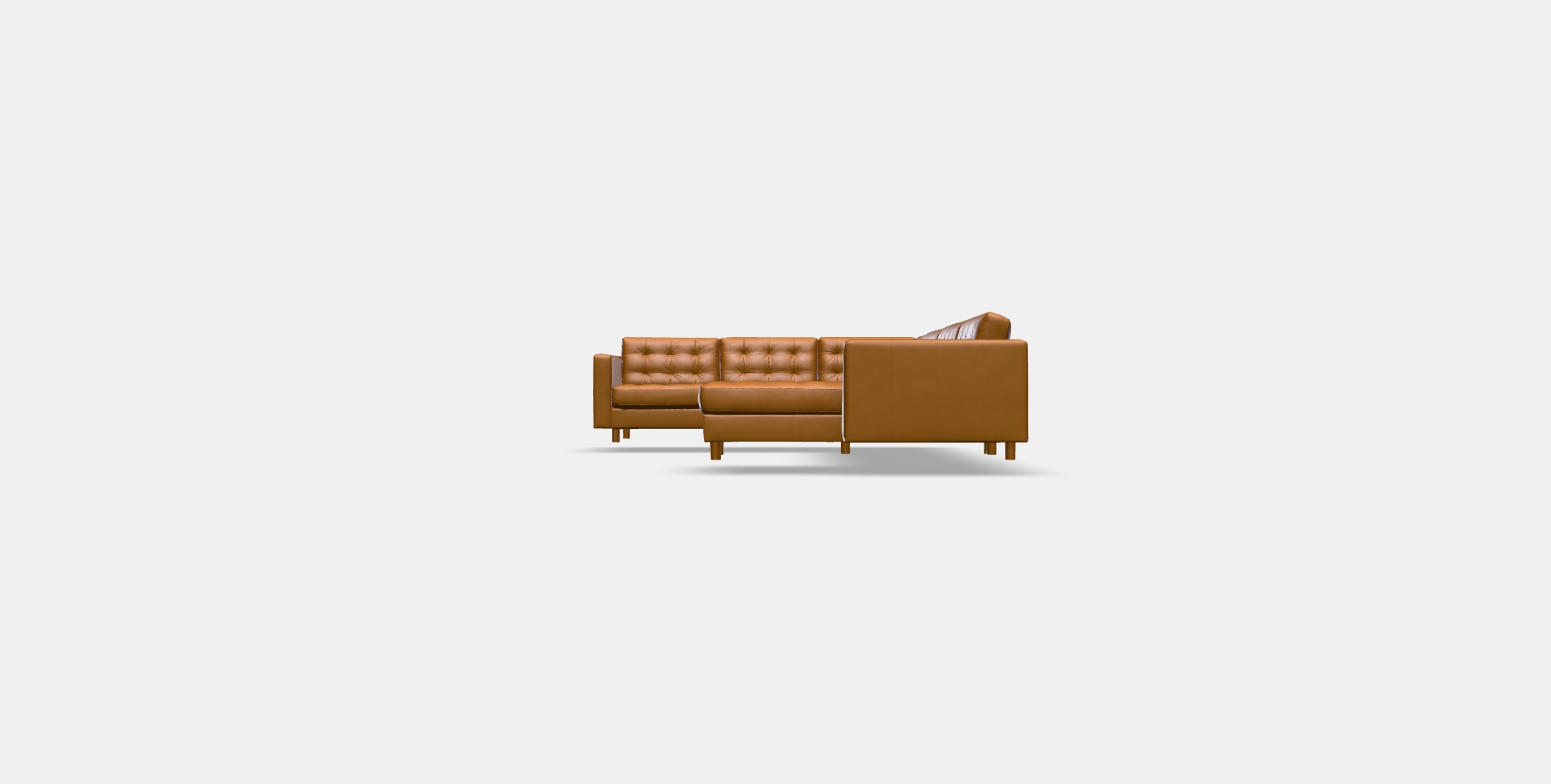 LANDSKRONA Corner sofa 6-seat Low-poly 3D model_9