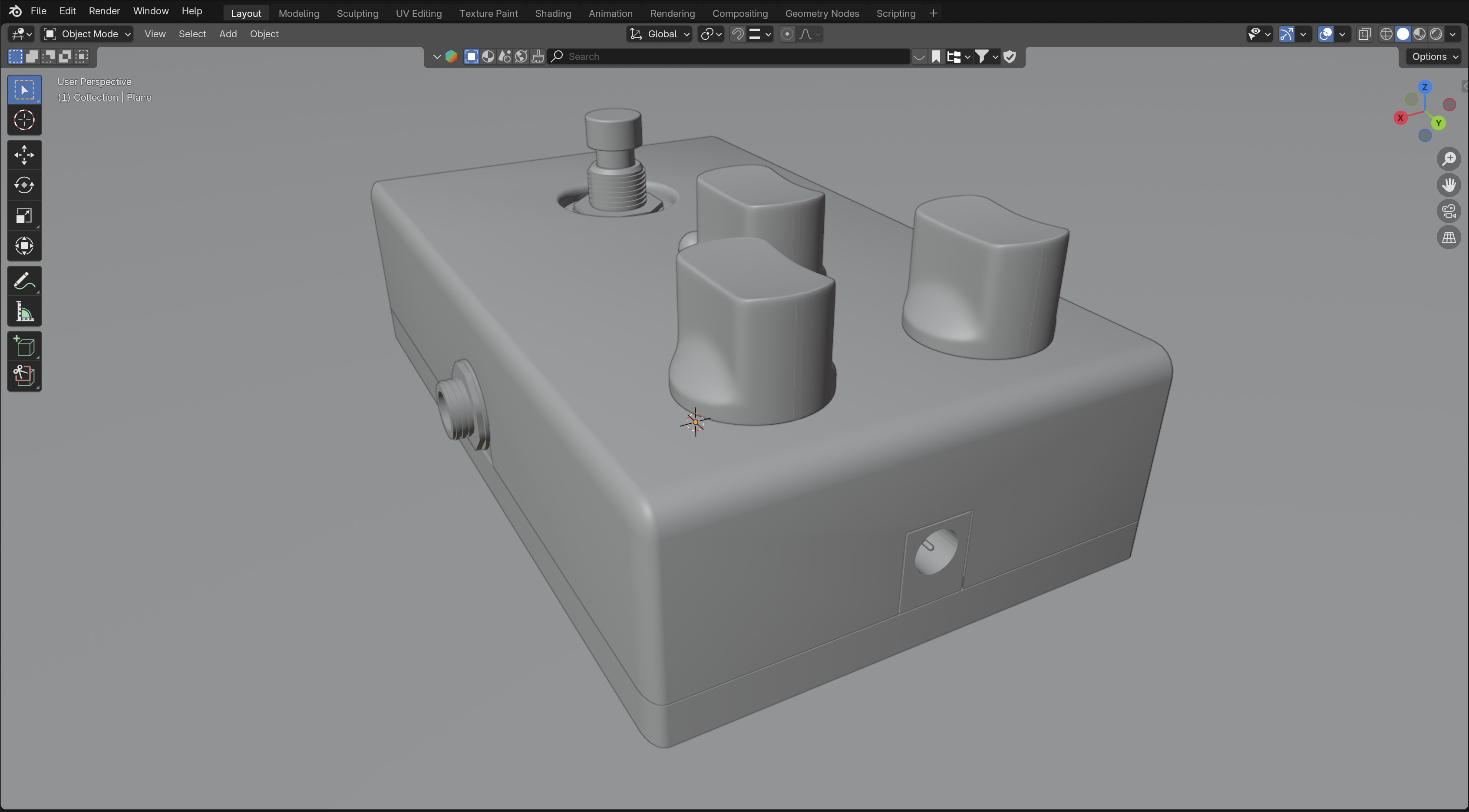 Guitar Pedal Chorus 3D model_5