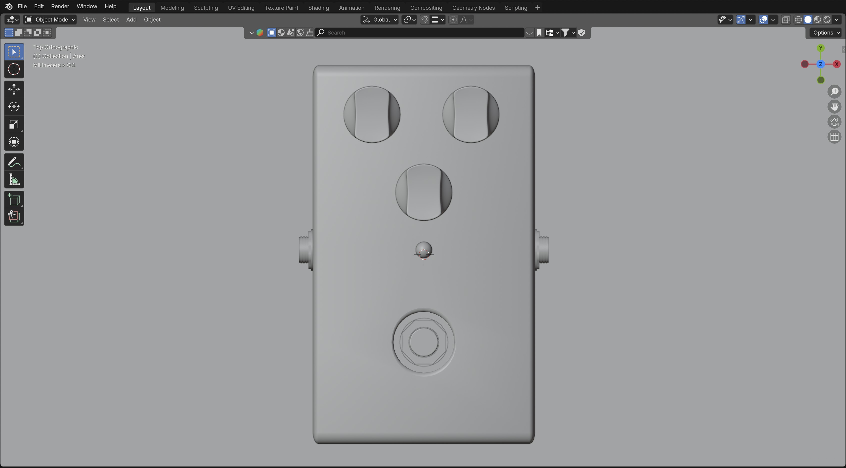 Guitar Pedal Chorus 3D model_3