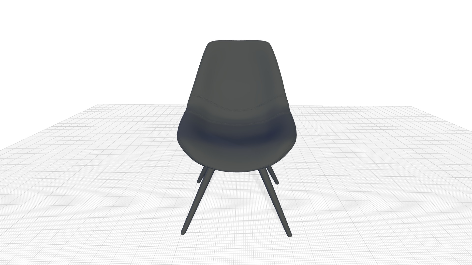 Baner Upholstered Side Dining Chair 3D model_5