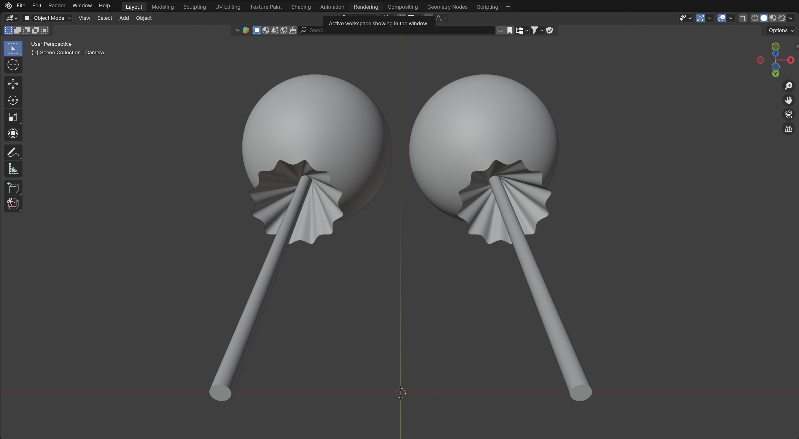 Lollipop Pop Cherry Green Apple Set 3D model_4