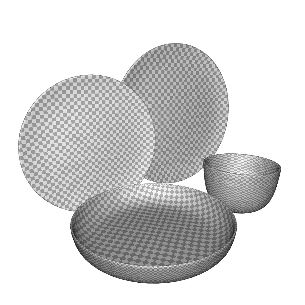 Gibson Elite Matisse Dinnerware Set 3D model_1