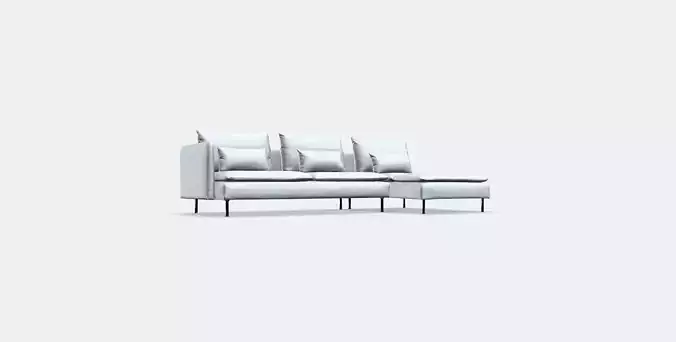 SODERHAMN 4-seat sofa 2 Low-poly 3D model
