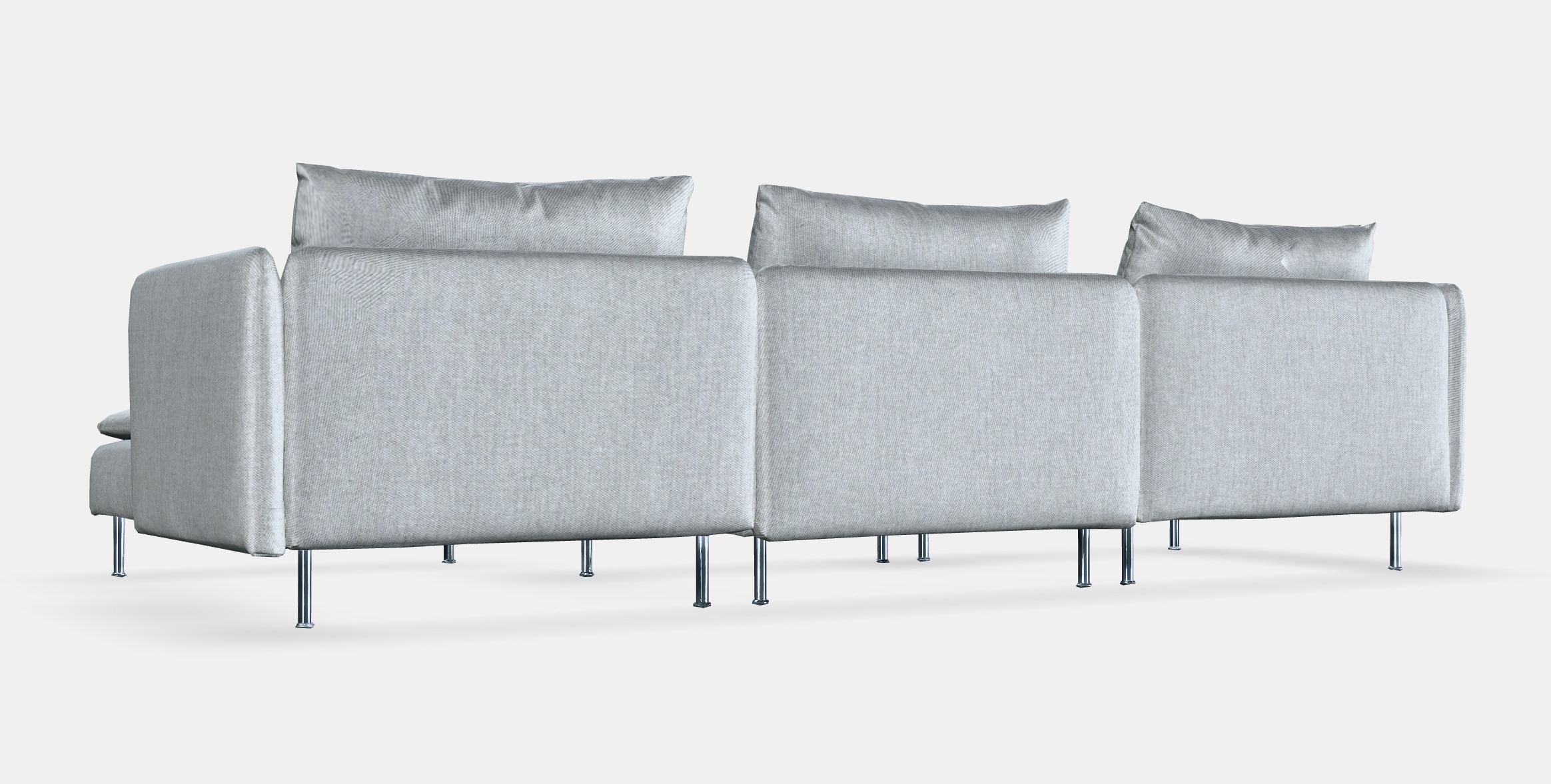 SODERHAMN 4-seater sofa Low-poly 3D model_6
