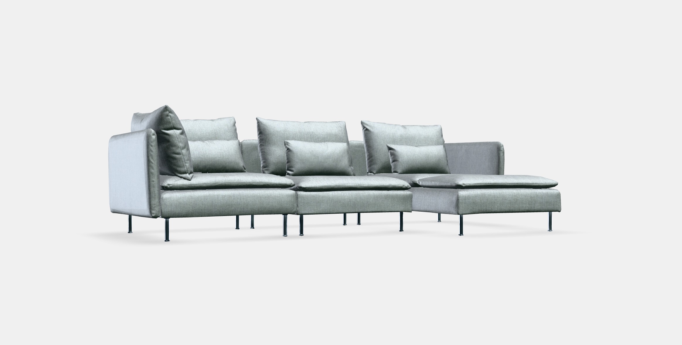 SODERHAMN 4-seater sofa Low-poly 3D model_7