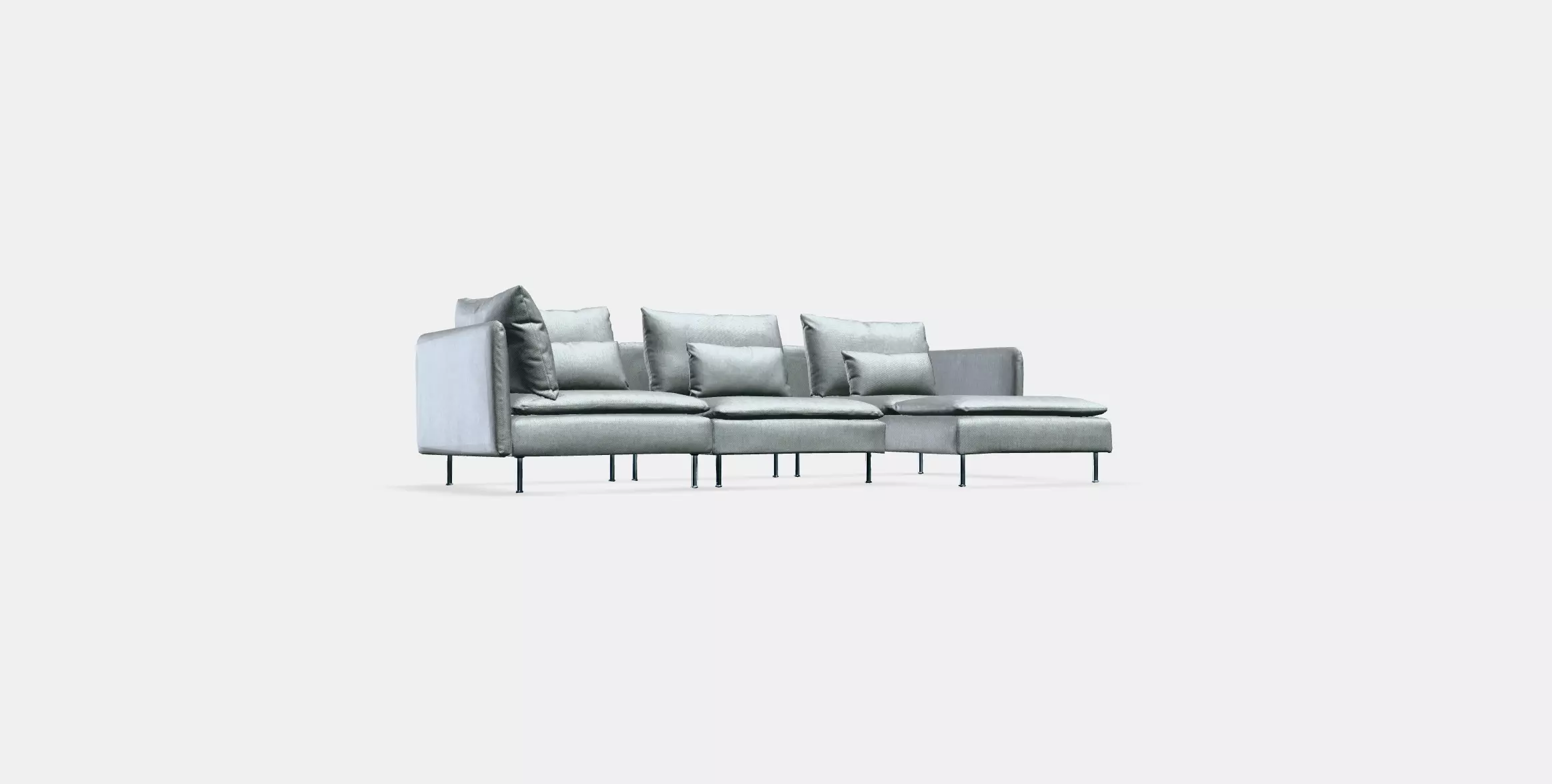 SODERHAMN 4-seater sofa Low-poly 3D model_0