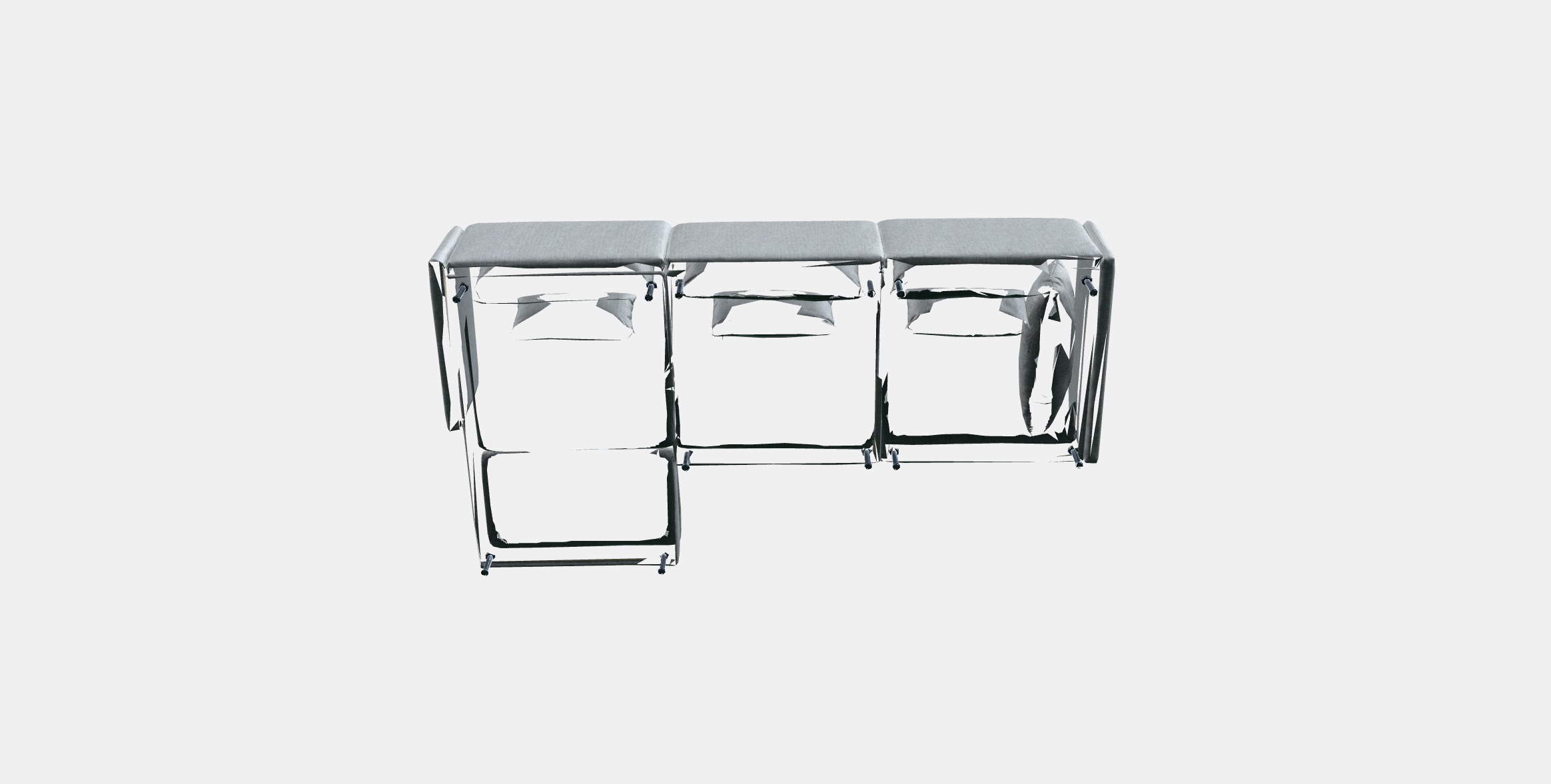 SODERHAMN 4-seater sofa Low-poly 3D model_4