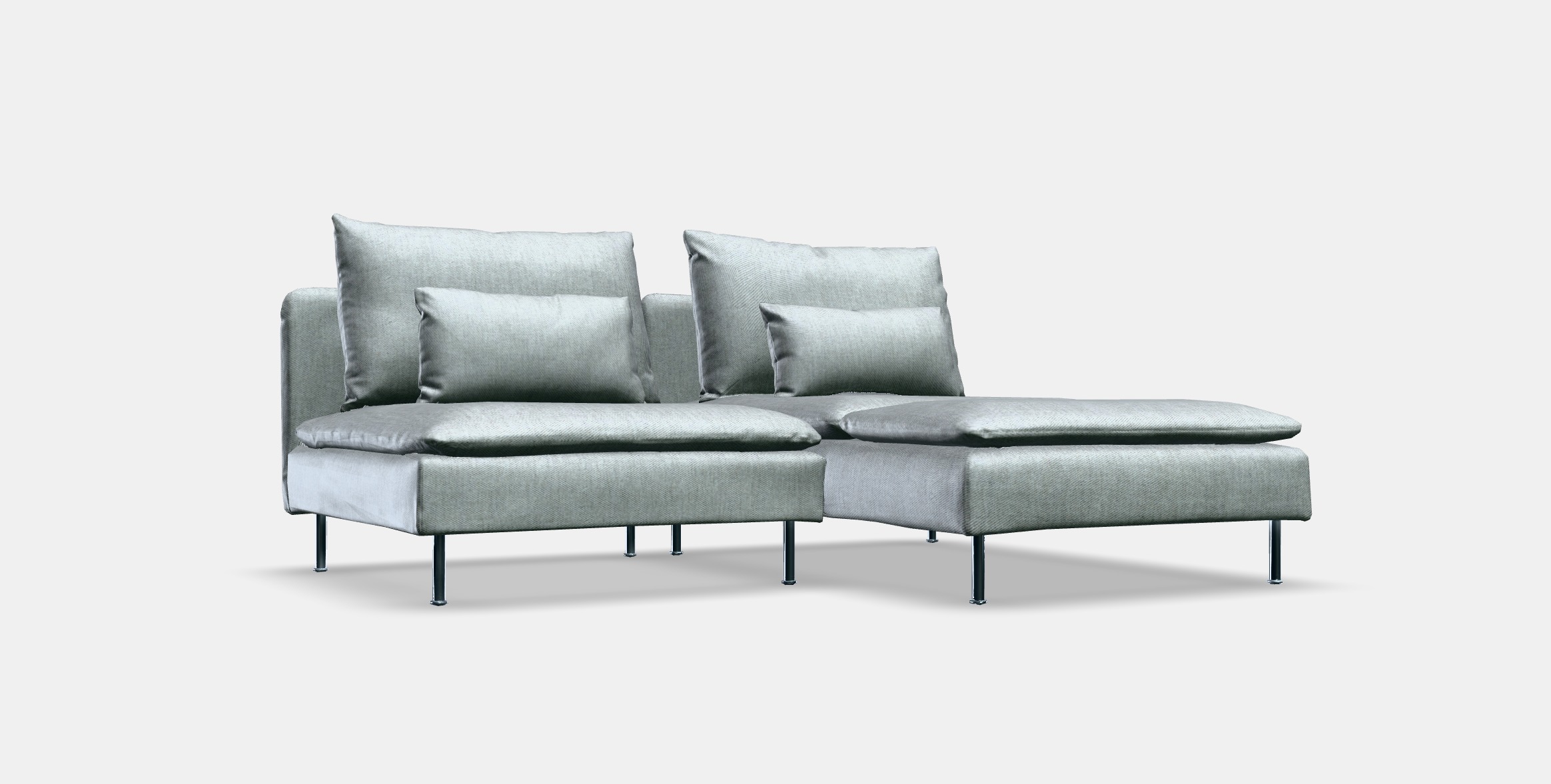 SODERHAMN 2-seat sofa Low-poly 3D model_7