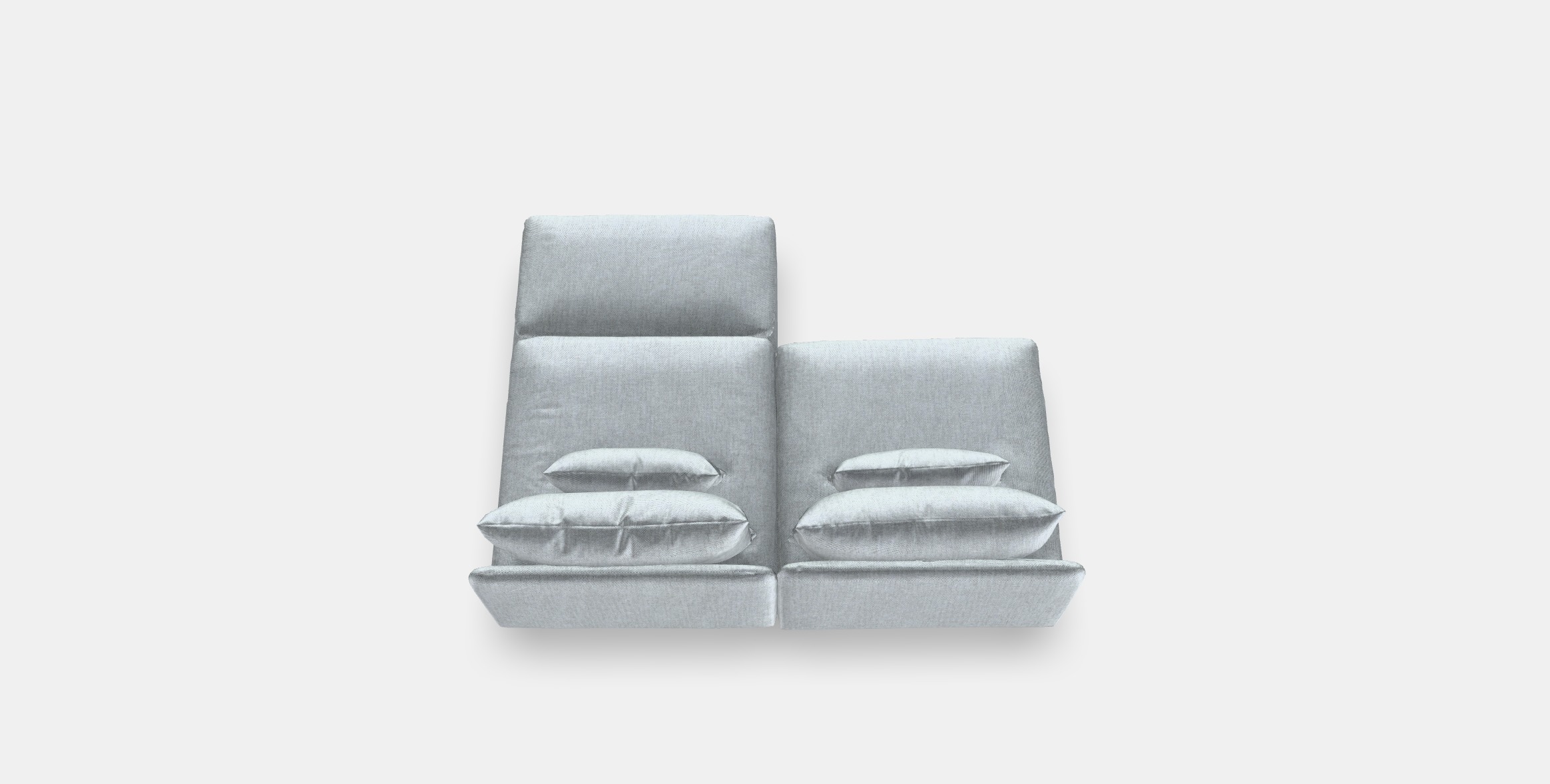 SODERHAMN 2-seat sofa Low-poly 3D model_6