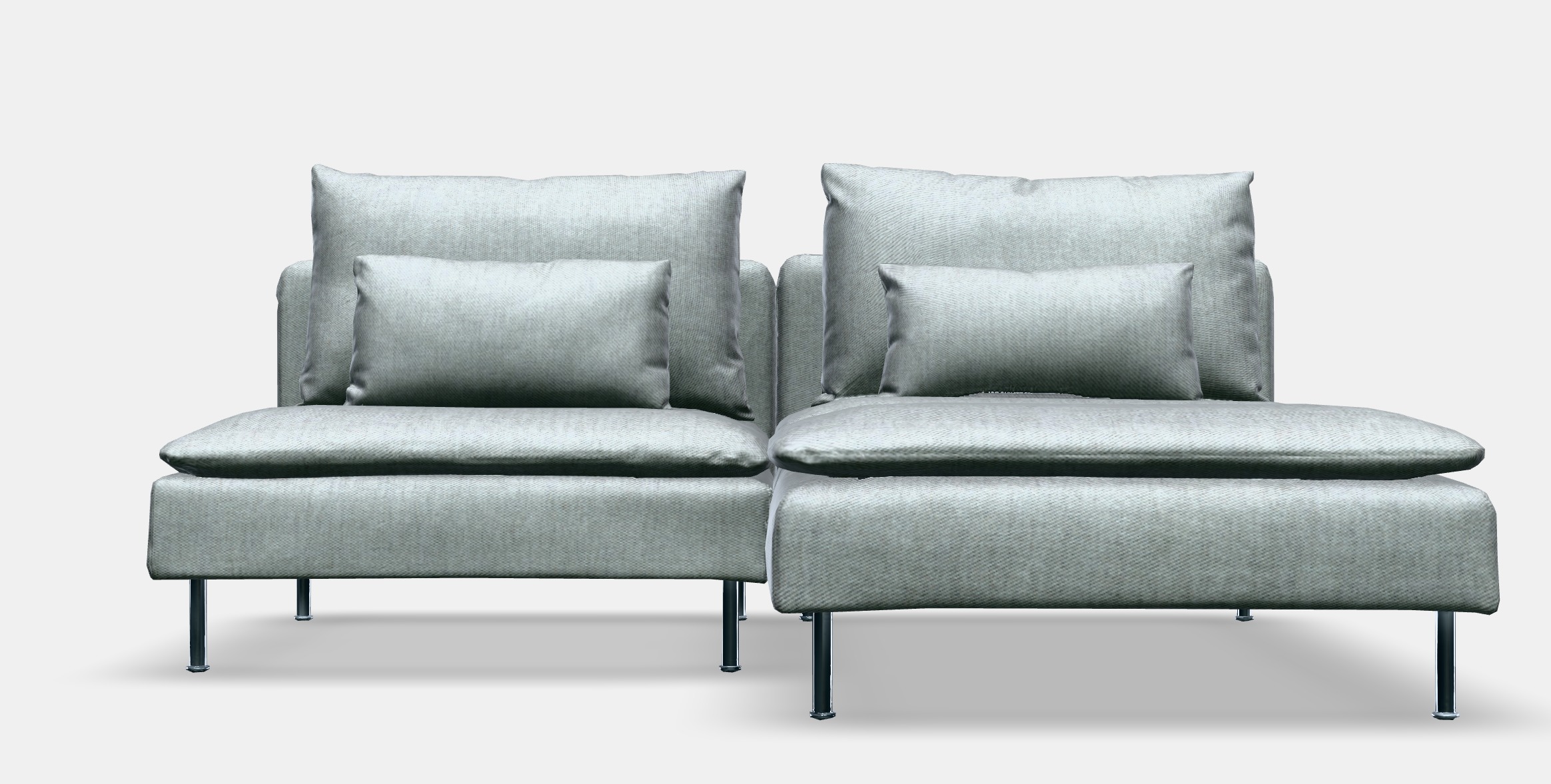 SODERHAMN 2-seat sofa Low-poly 3D model_9
